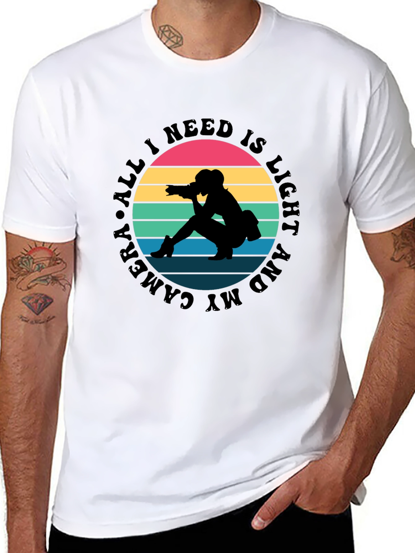 All I Need Is Light and My Camera T-Shirt