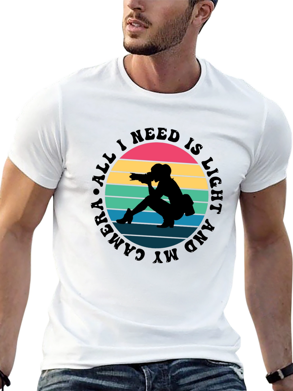 All I Need Is Light and My Camera T-Shirt