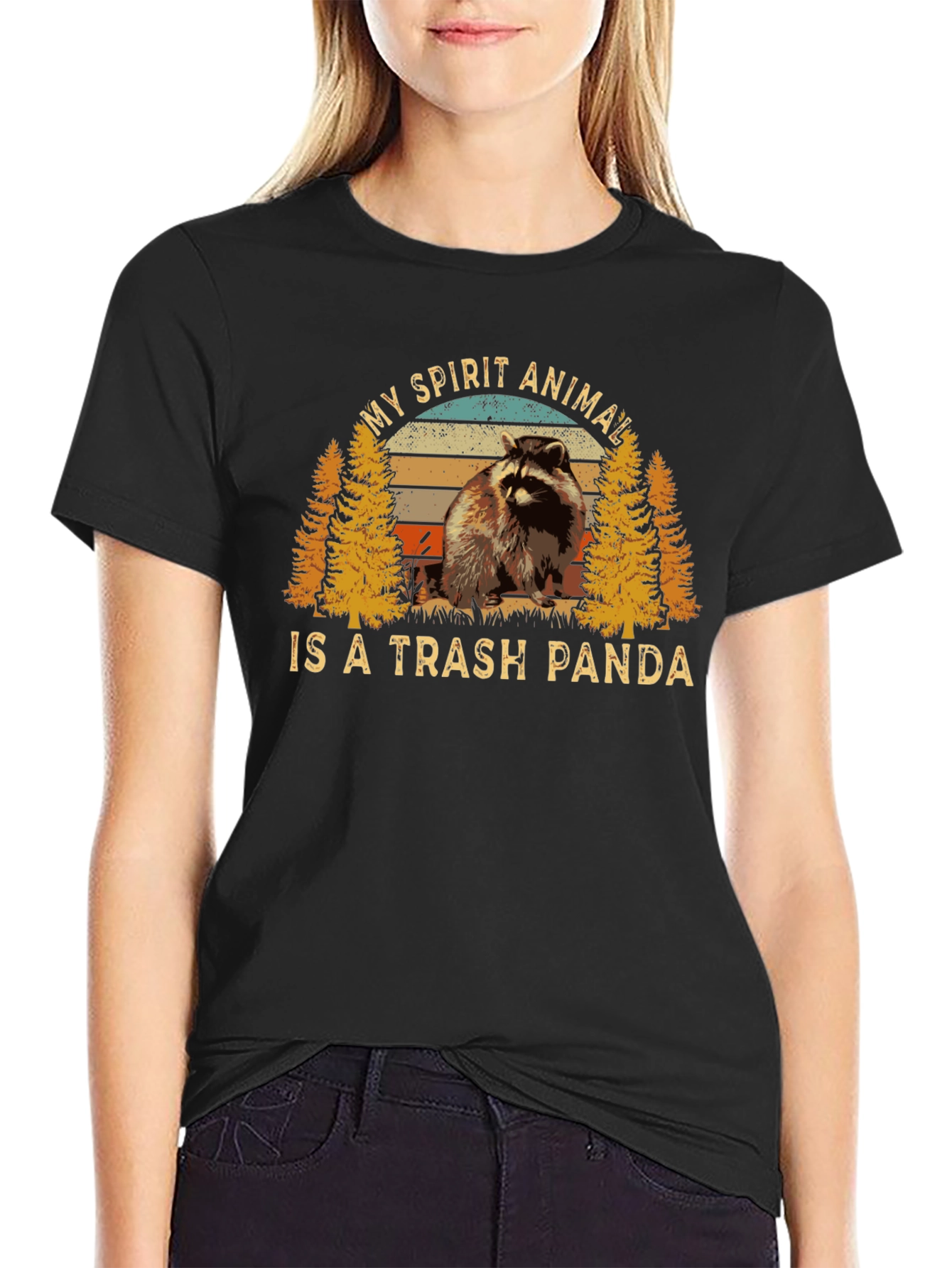 Trash Panda Spirit Animal Graphic T-Shirt