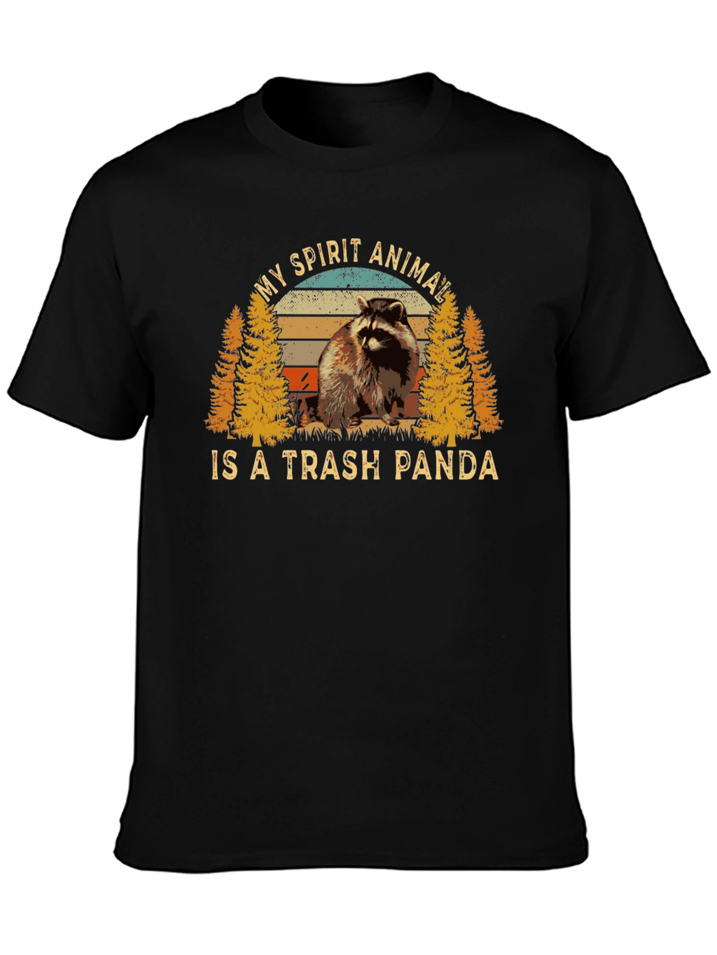 Trash Panda Spirit Animal Graphic T-Shirt