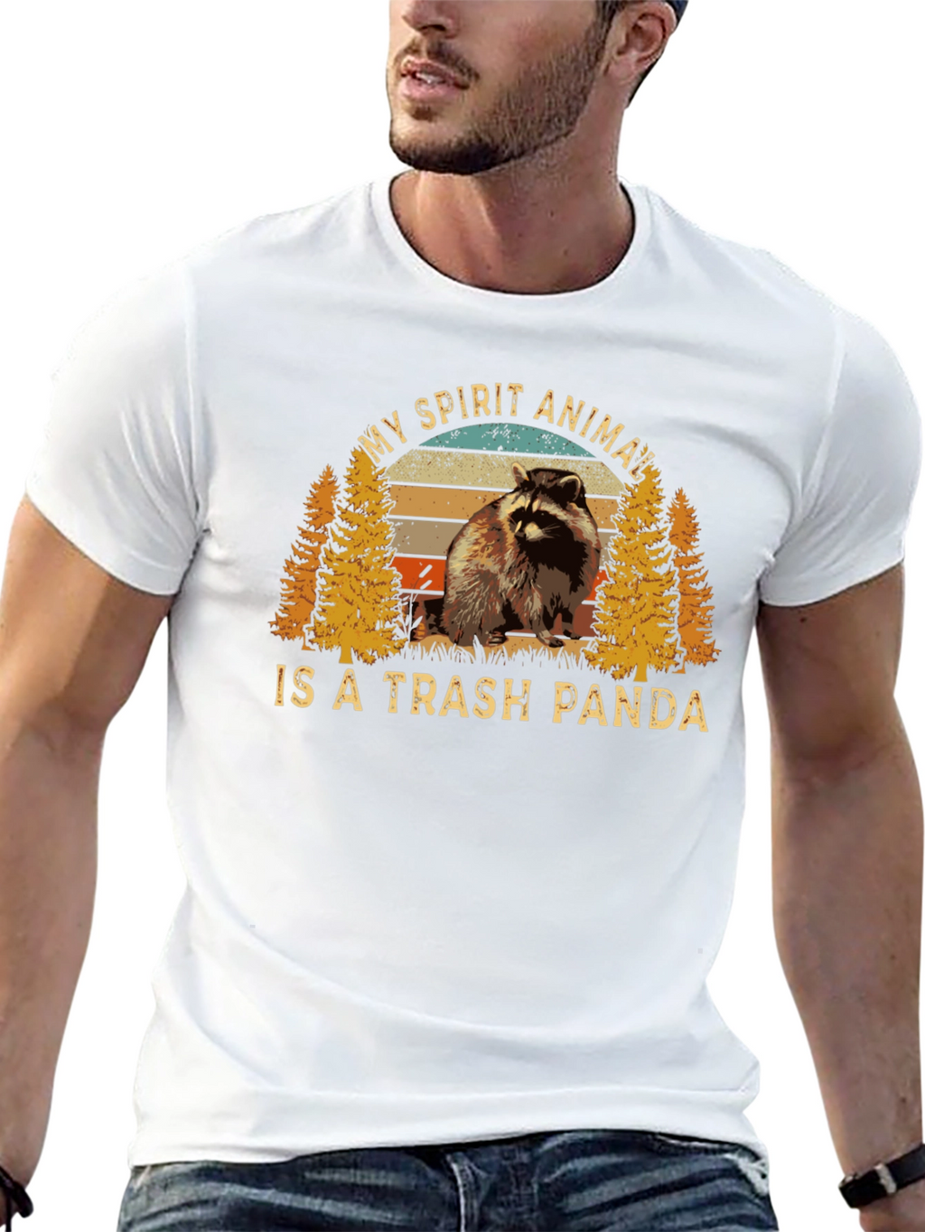Trash Panda Spirit Animal Graphic T-Shirt