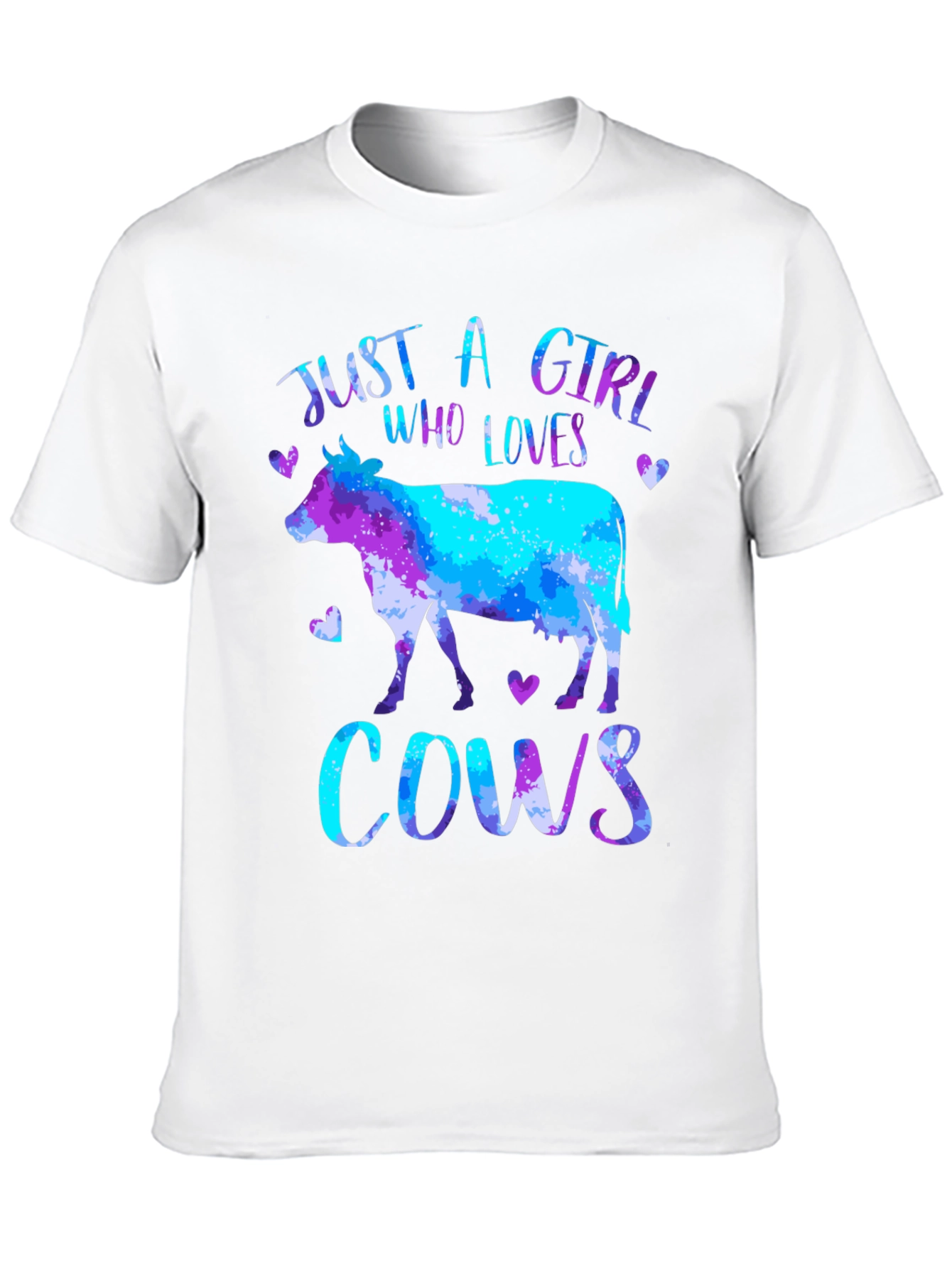 Just a Girl Who Loves Cows Graphic Tee