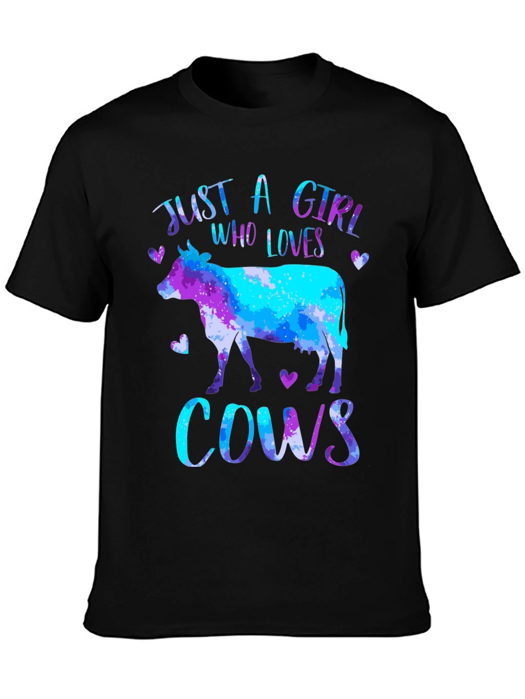 Just a Girl Who Loves Cows Graphic Tee