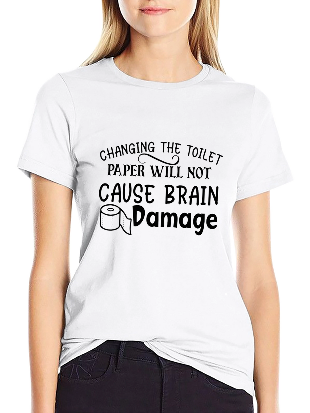 Toilet Paper Brain Damage Tee