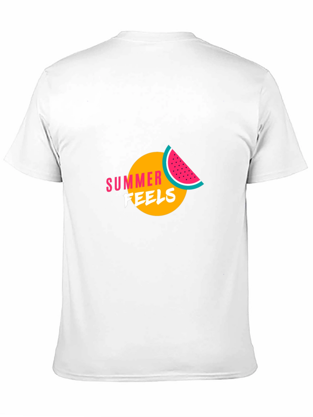 Summer Feels Graphic Tee - Black Cotton T-Shirt
