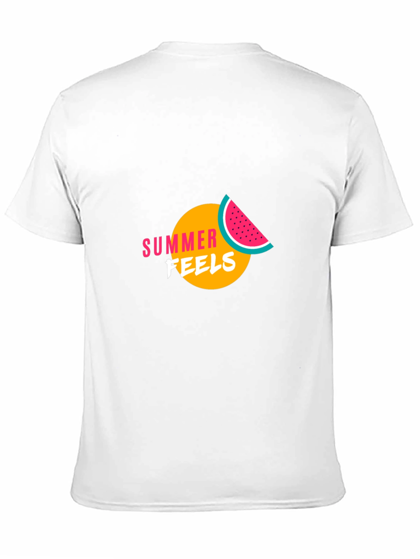 Summer Feels Graphic Tee - Black Cotton T-Shirt