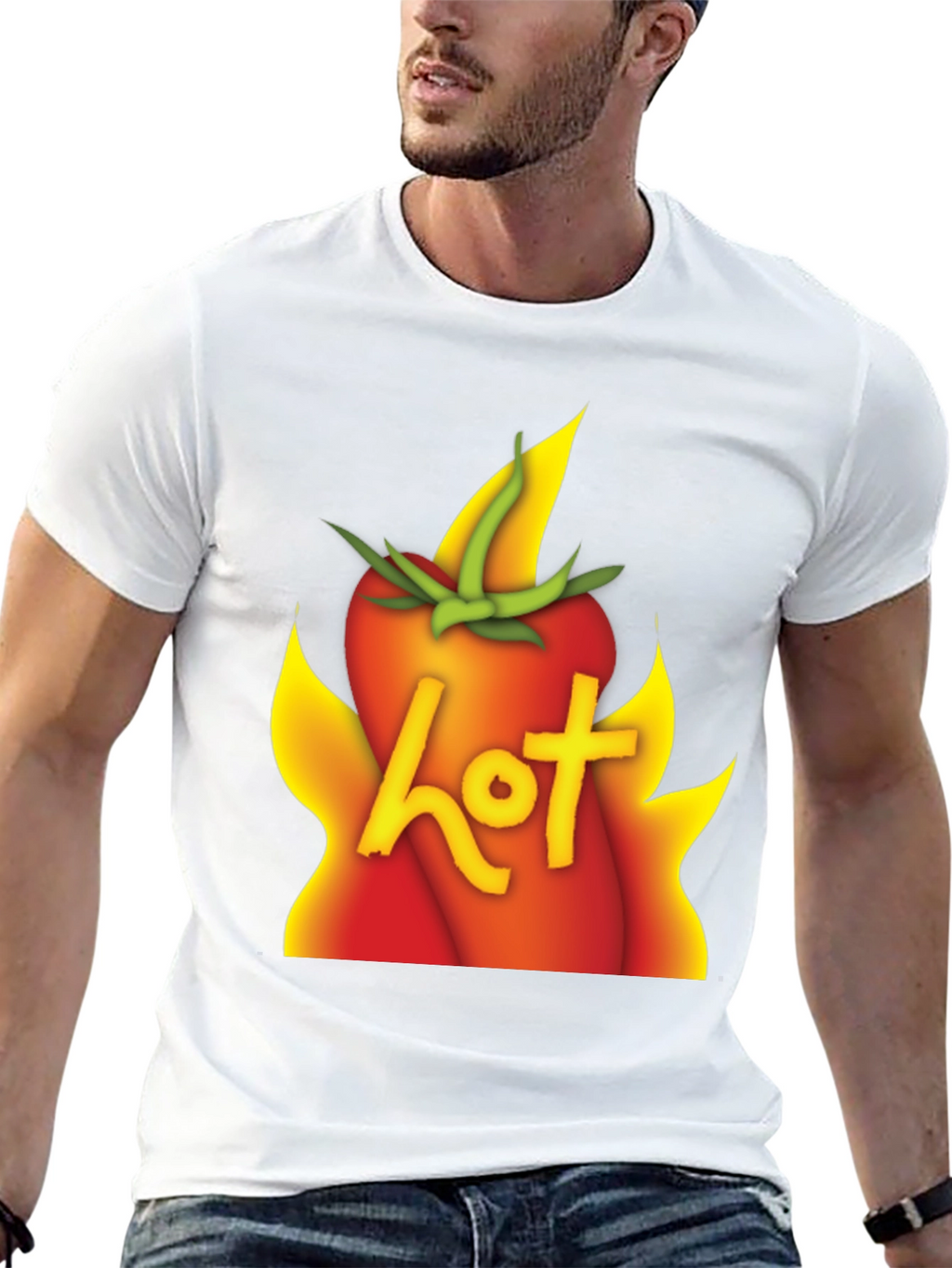 Hot Tomato Graphic T-Shirt - Unisex Cotton Tee
