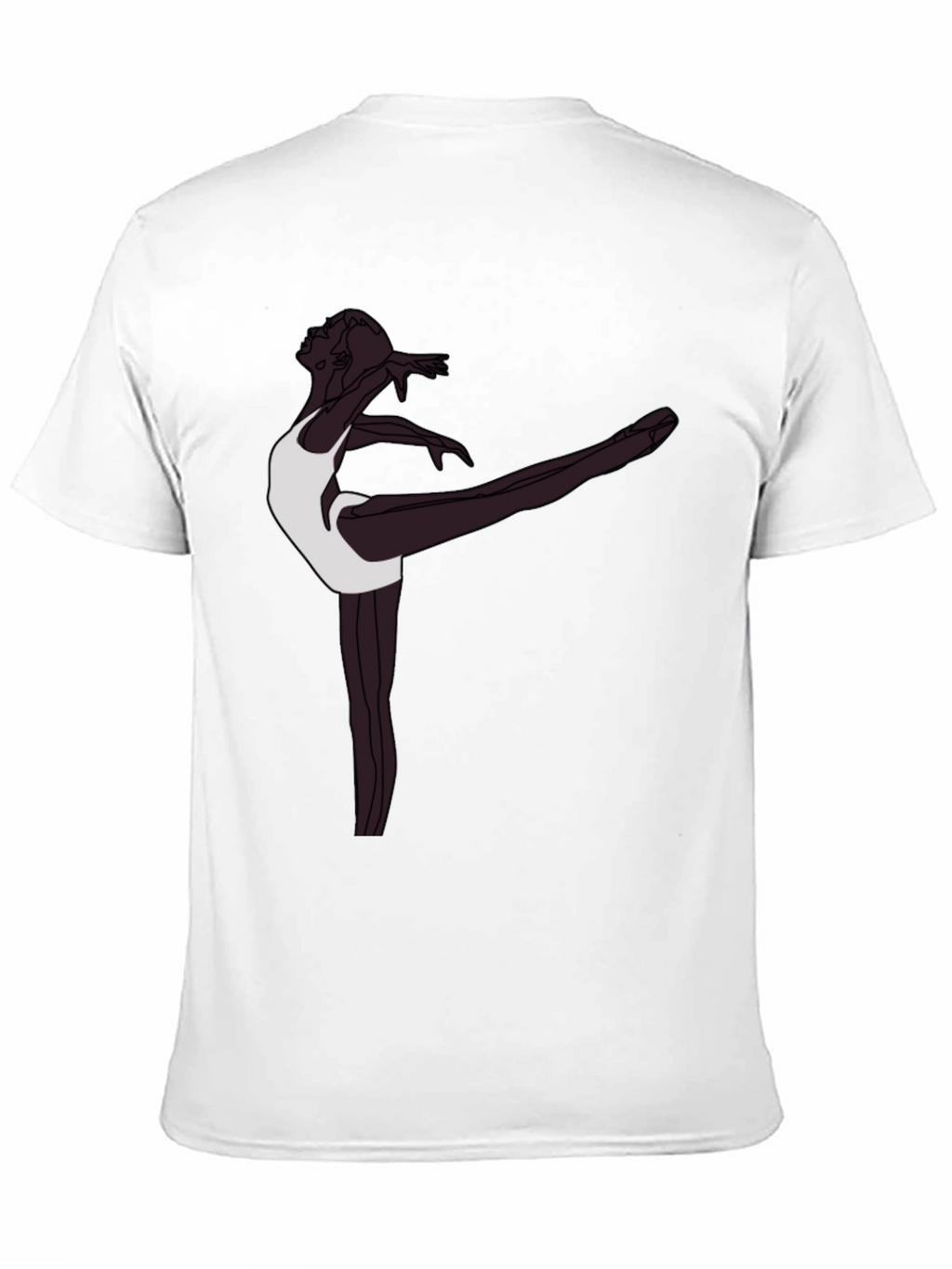 Ballerina Graphic T-Shirt - Sleek Black Tee