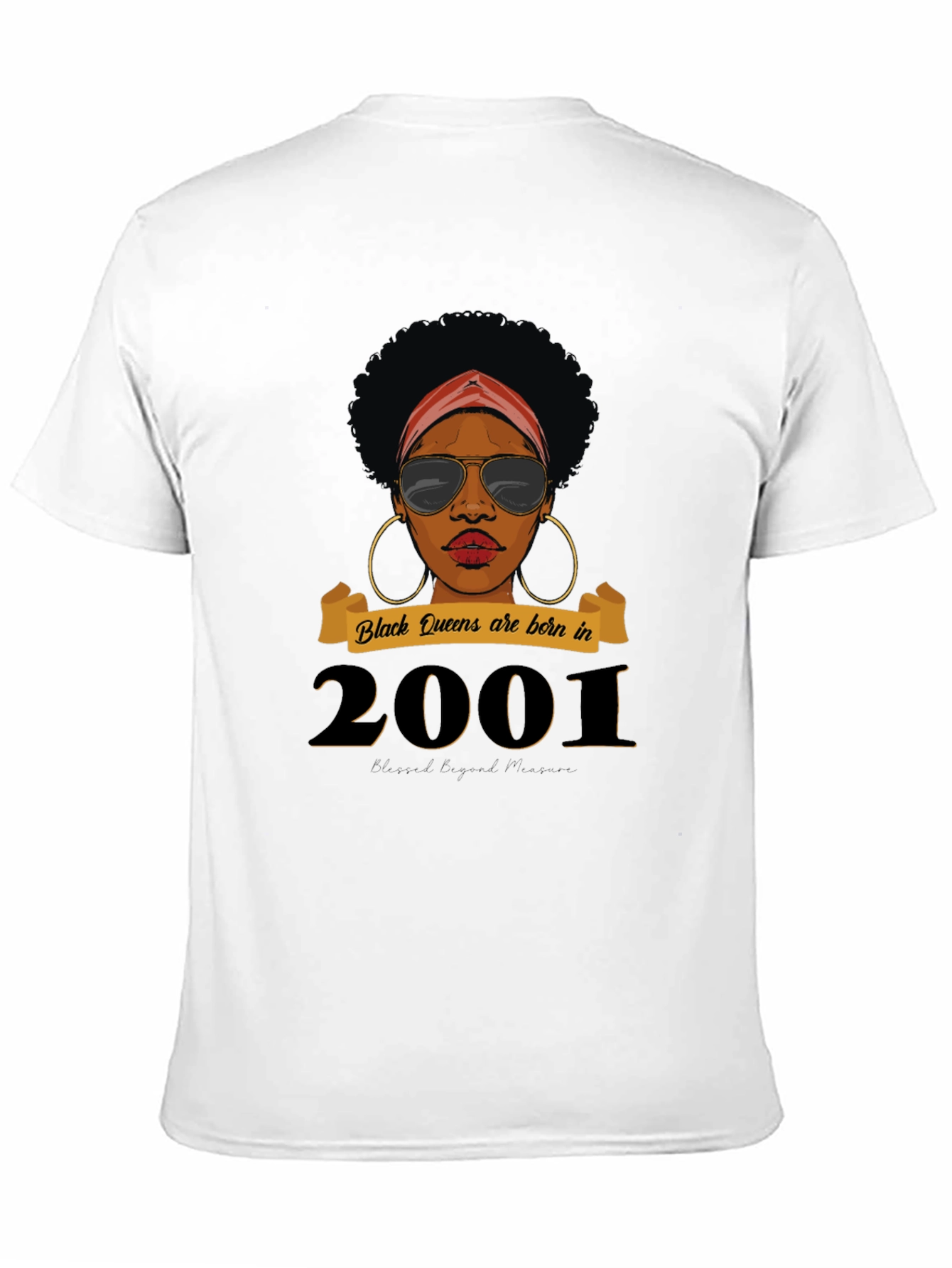 Black Queen Born in 2001 T-Shirt