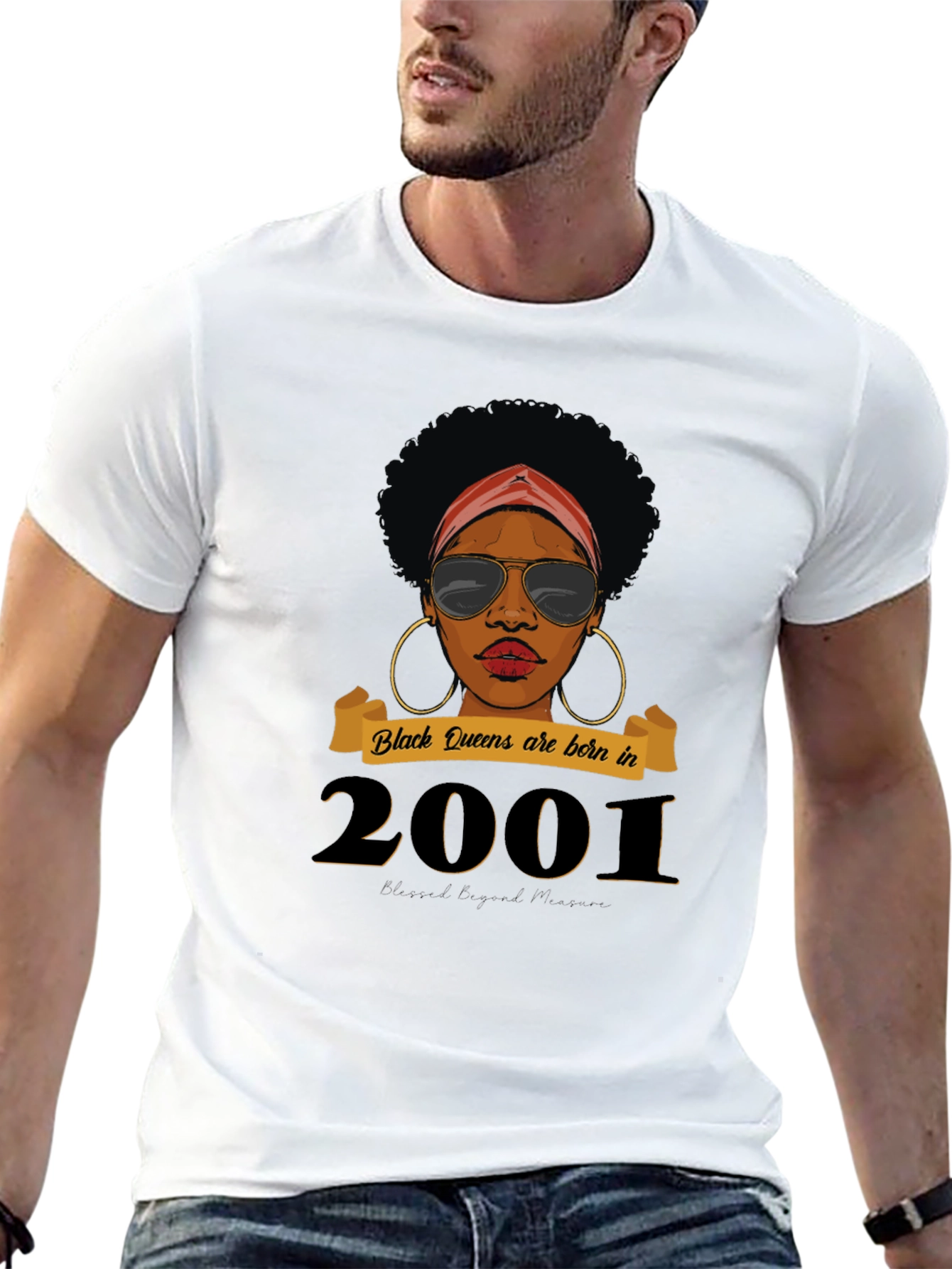 Black Queen Born in 2001 T-Shirt