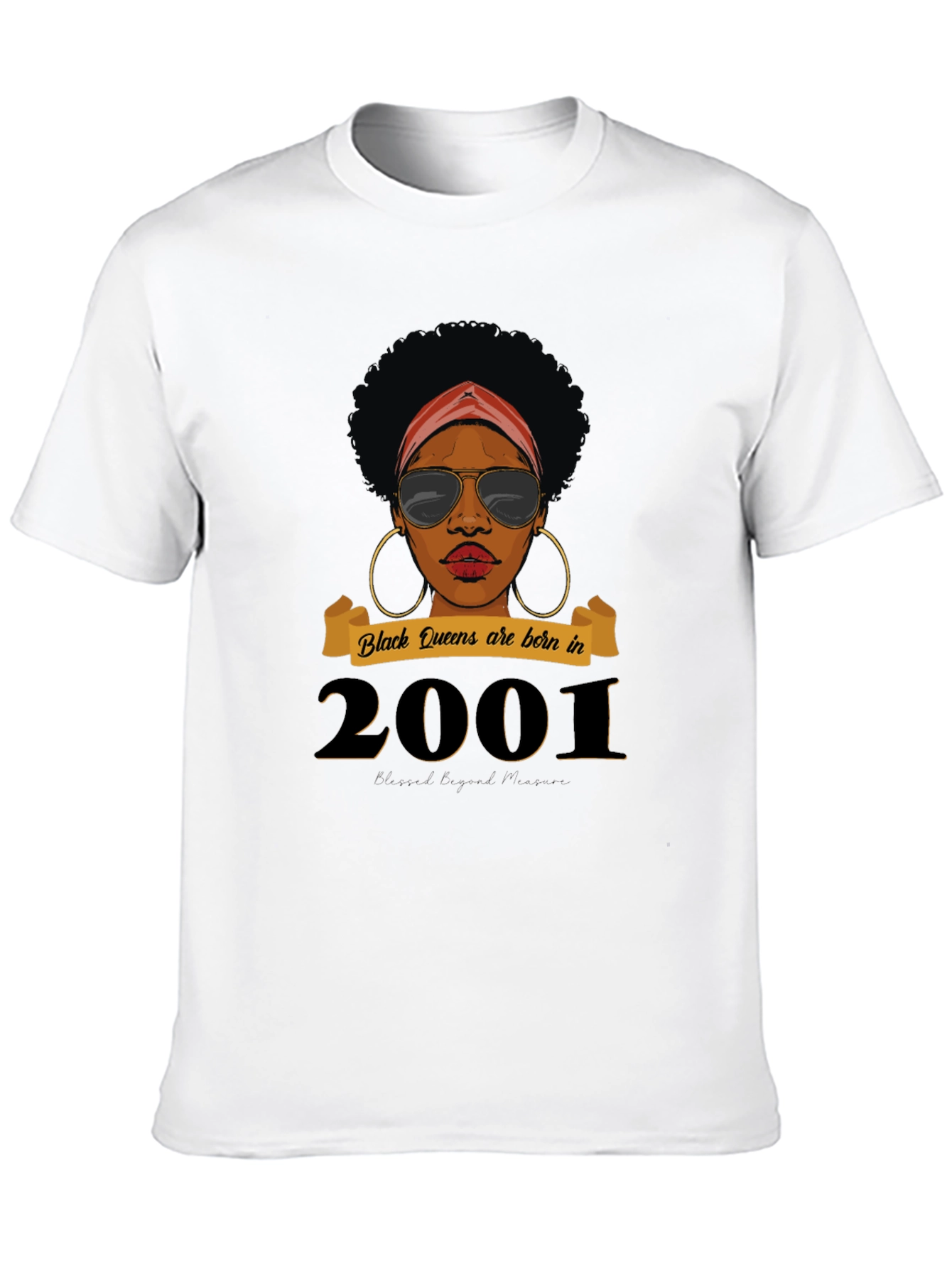 Black Queen Born in 2001 T-Shirt
