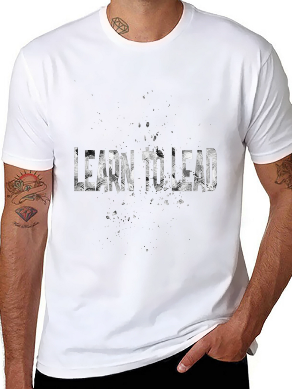 Learn to Lead Graphic T-Shirt - Motivational Tee
