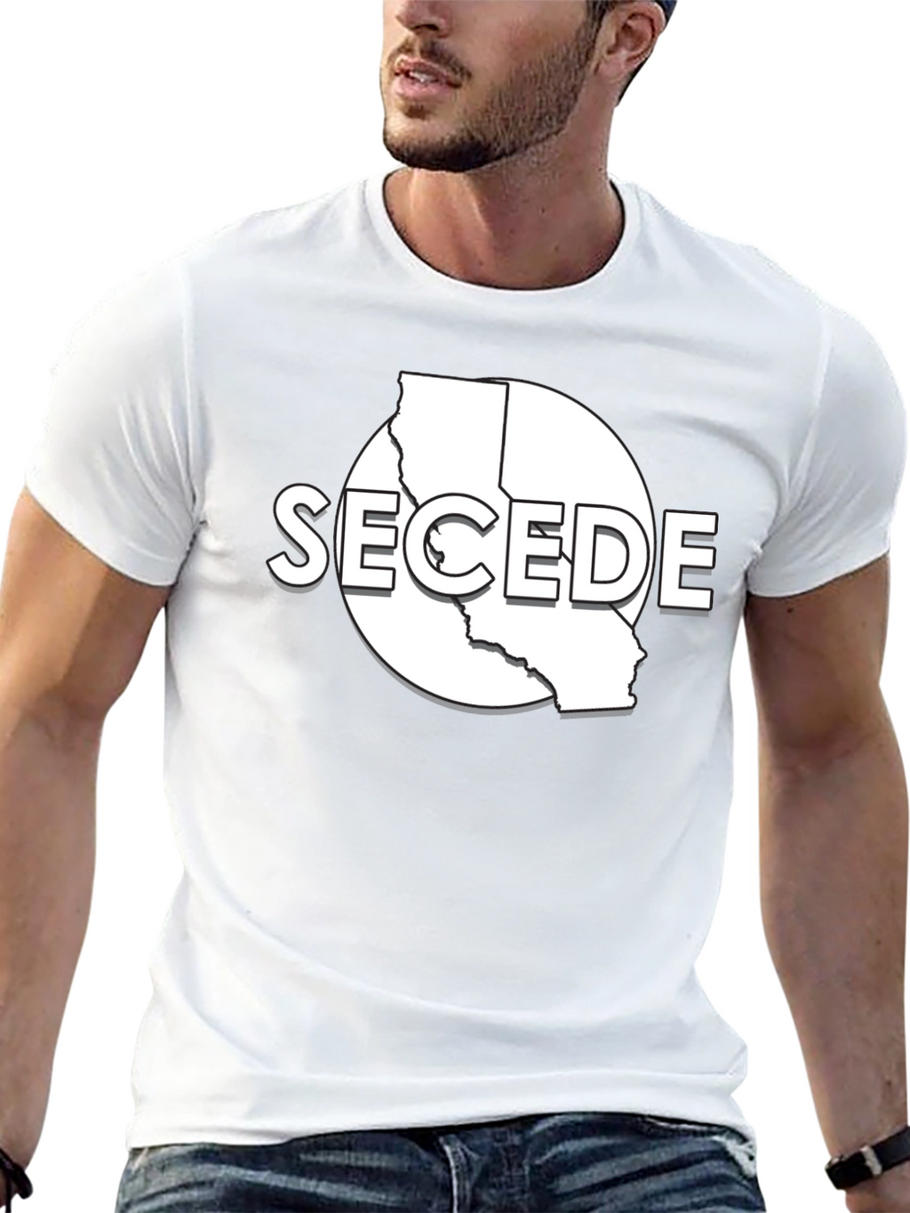 Secede California Graphic T-Shirt - Black