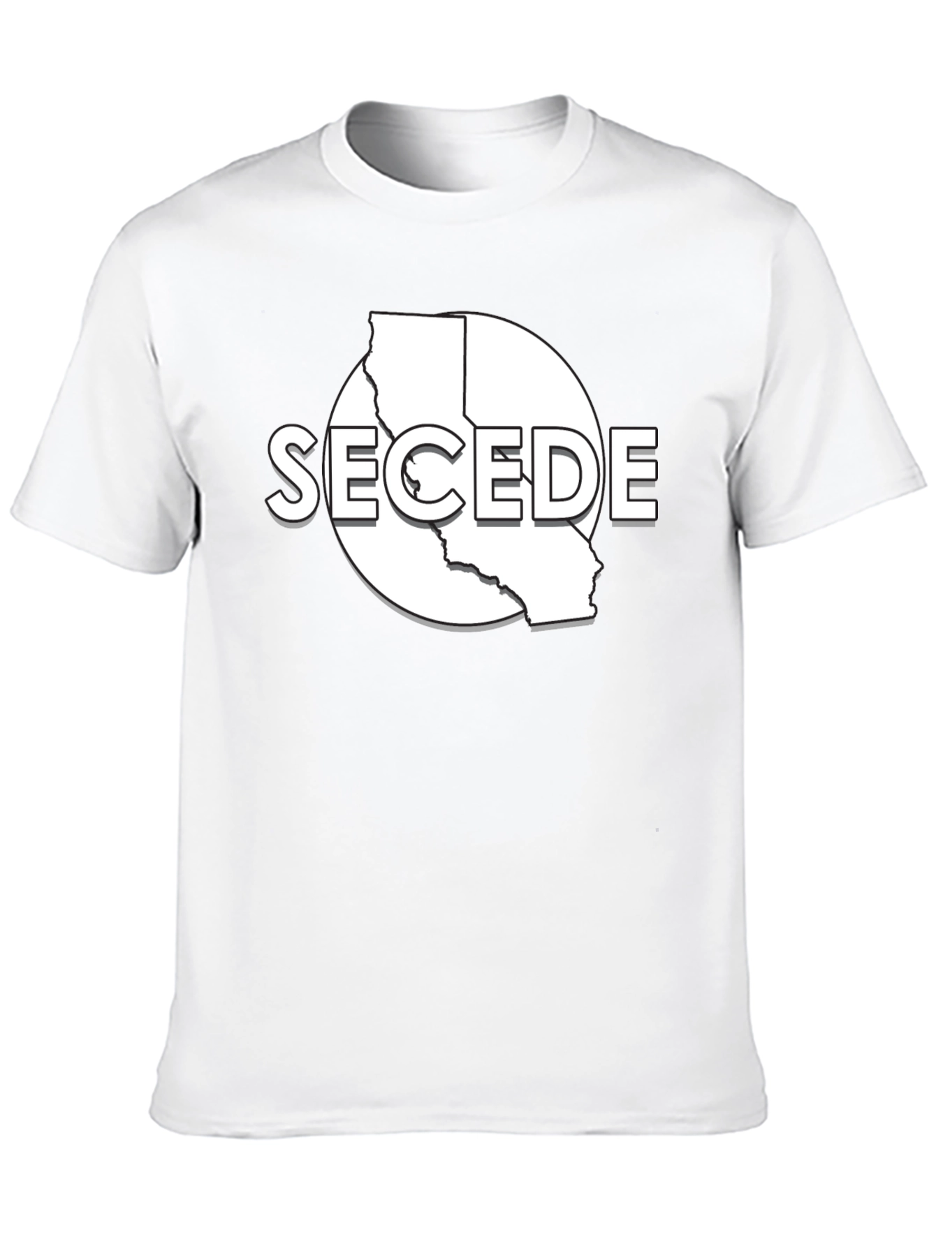 Secede California Graphic T-Shirt - Black