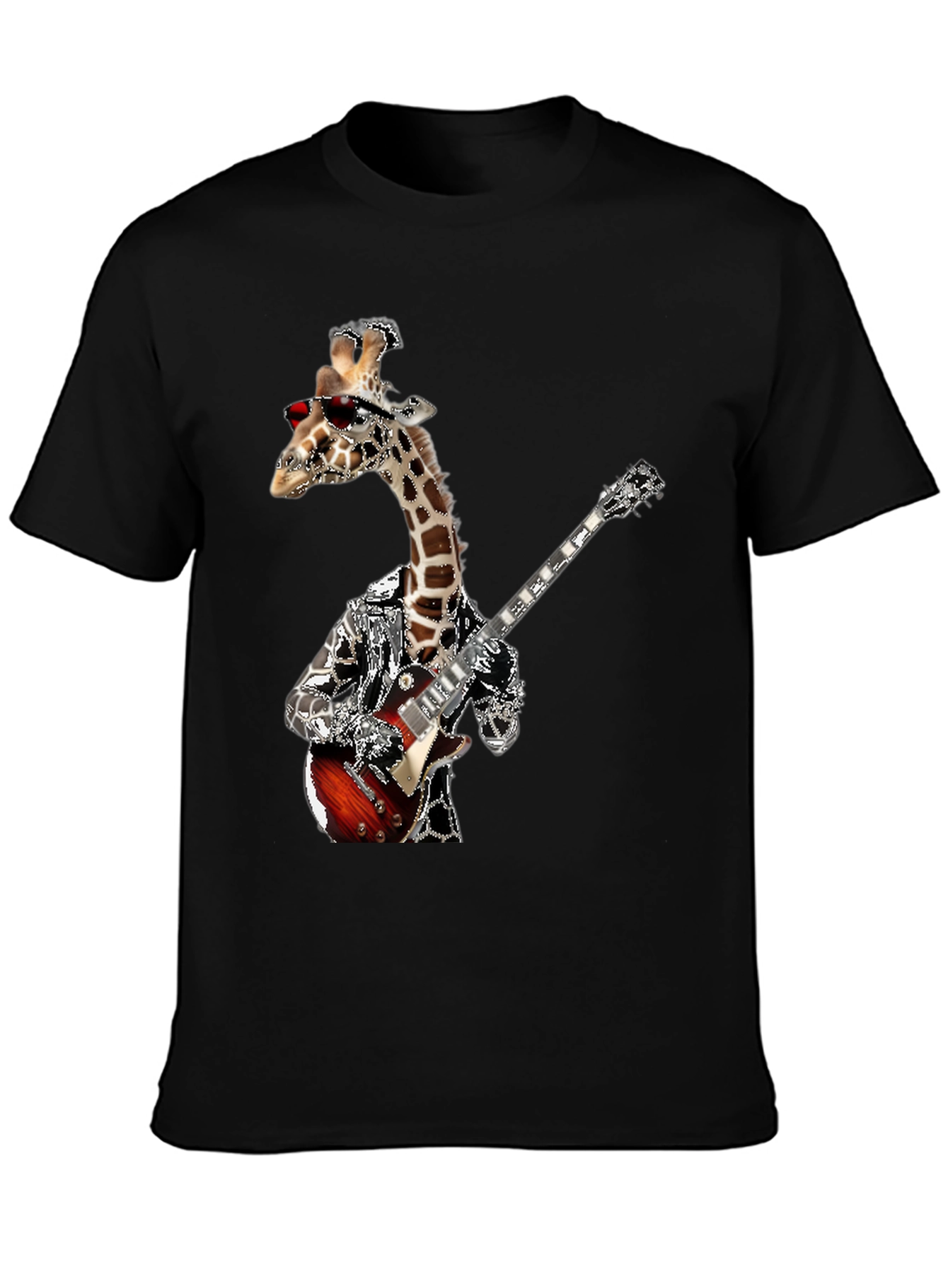 Giraffe Guitarist Graphic Tee