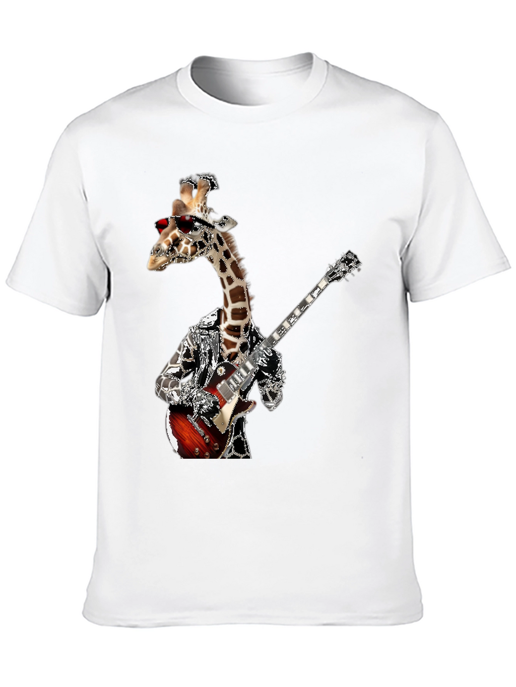 Giraffe Guitarist Graphic Tee