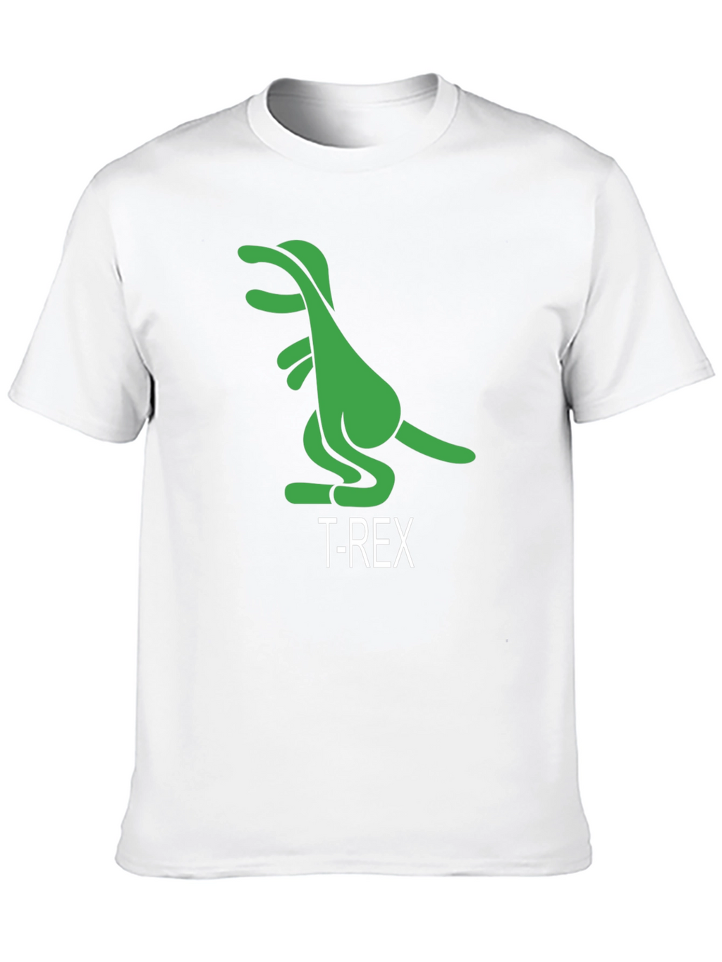 T-Rex Cartoon Graphic Print Black T-Shirt