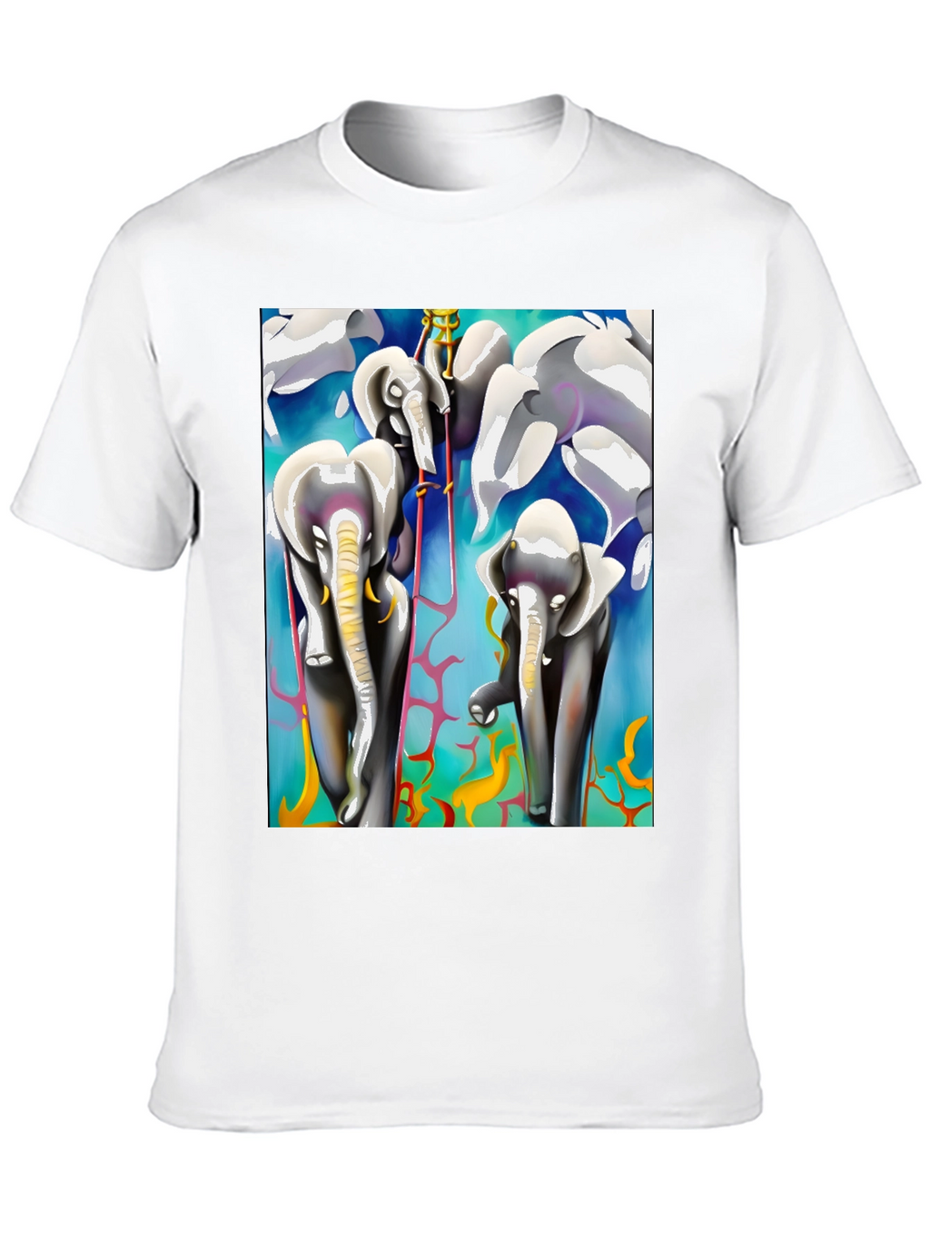 Elephant Art Black Tee