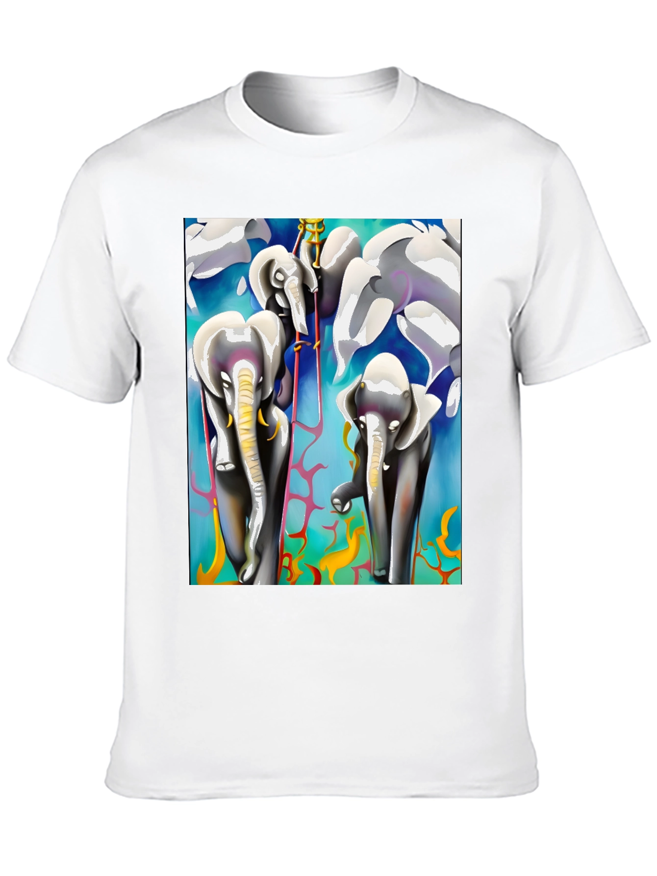 Elephant Art Black Tee
