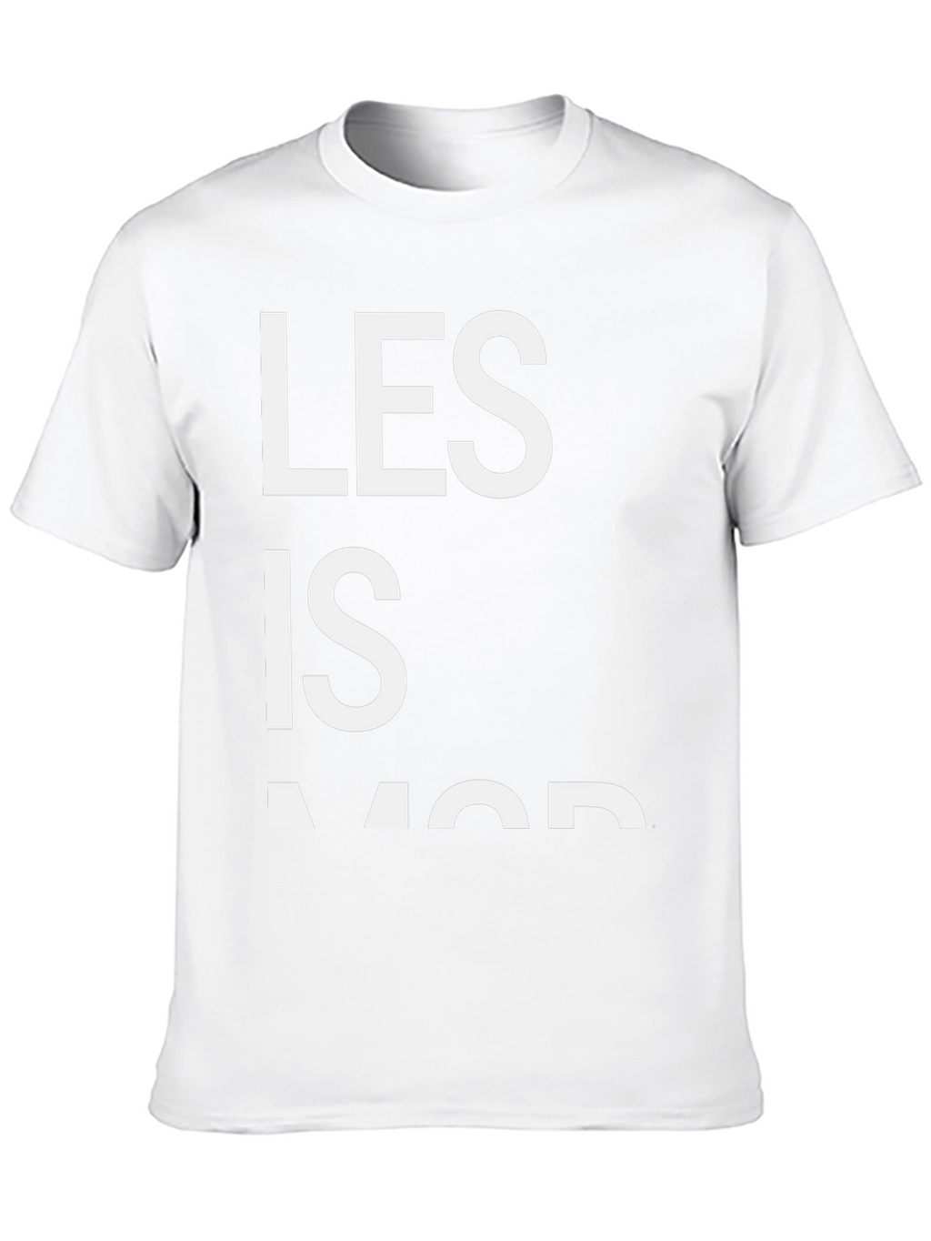 Les Is More Black Graphic T-Shirt
