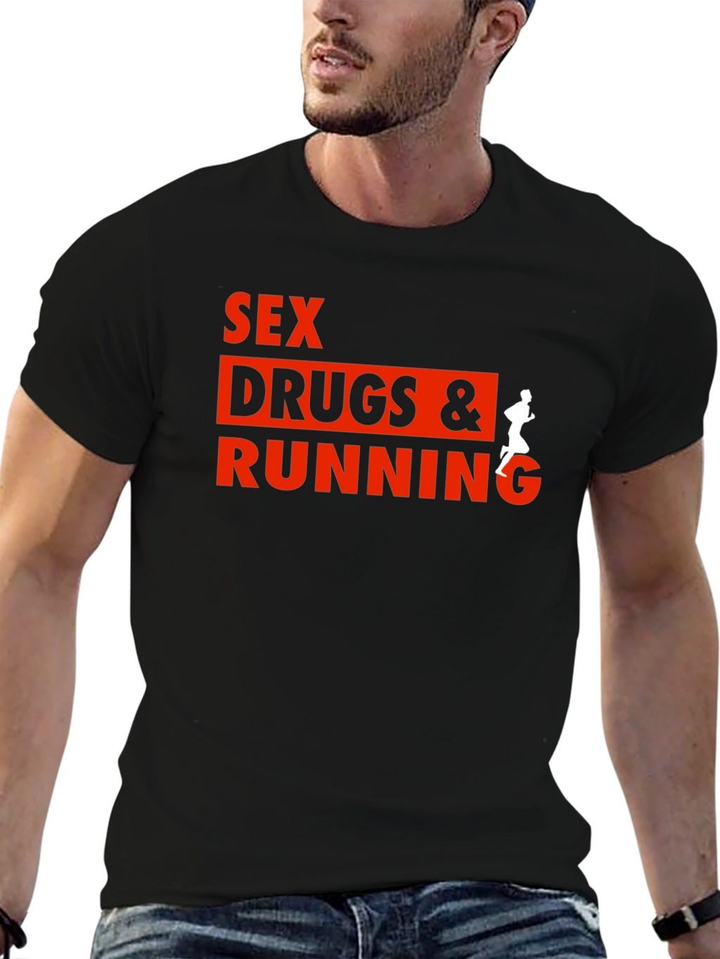 Sex Drugs & Running Graphic T-Shirt