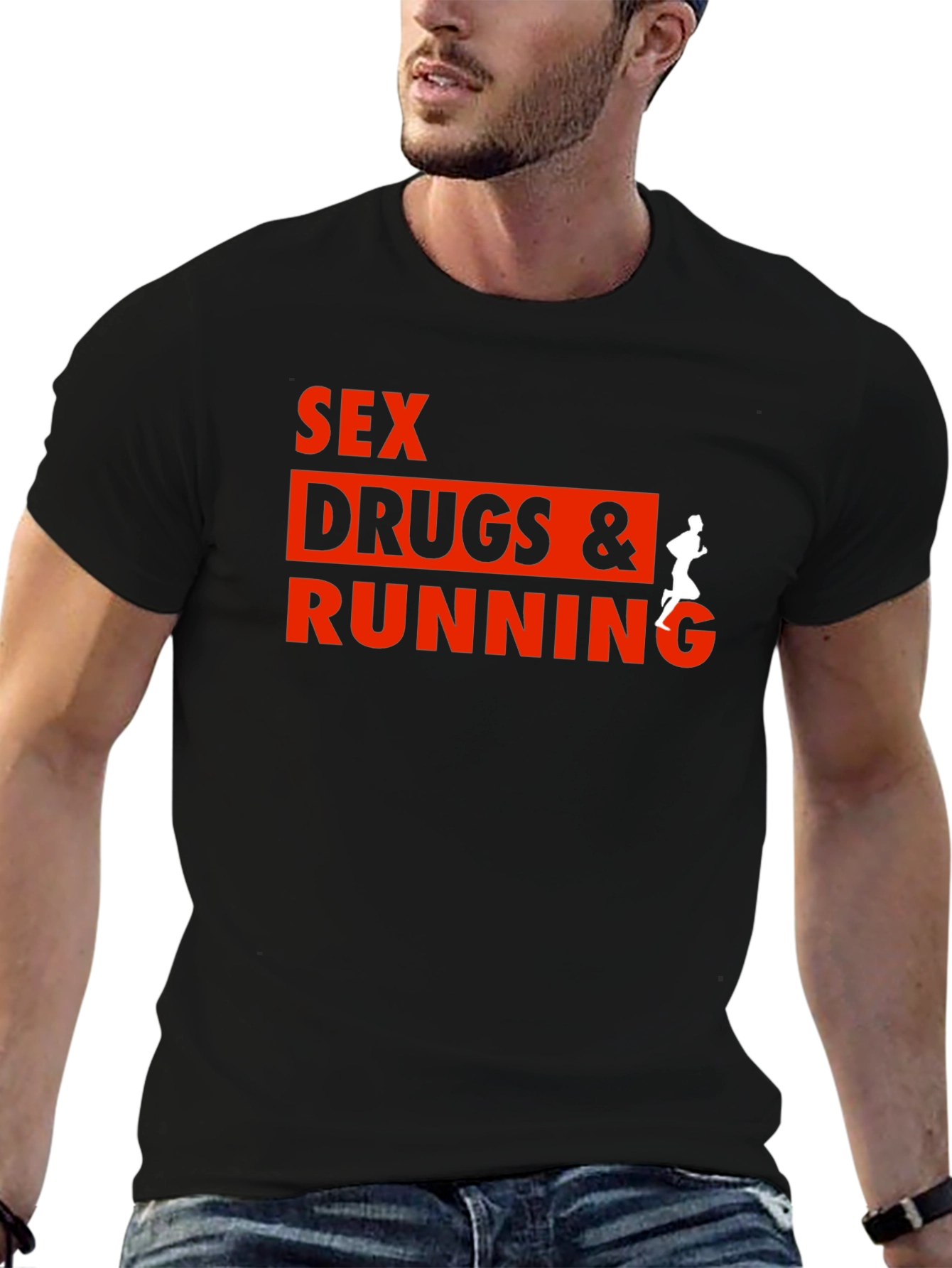 Sex Drugs & Running Graphic T-Shirt