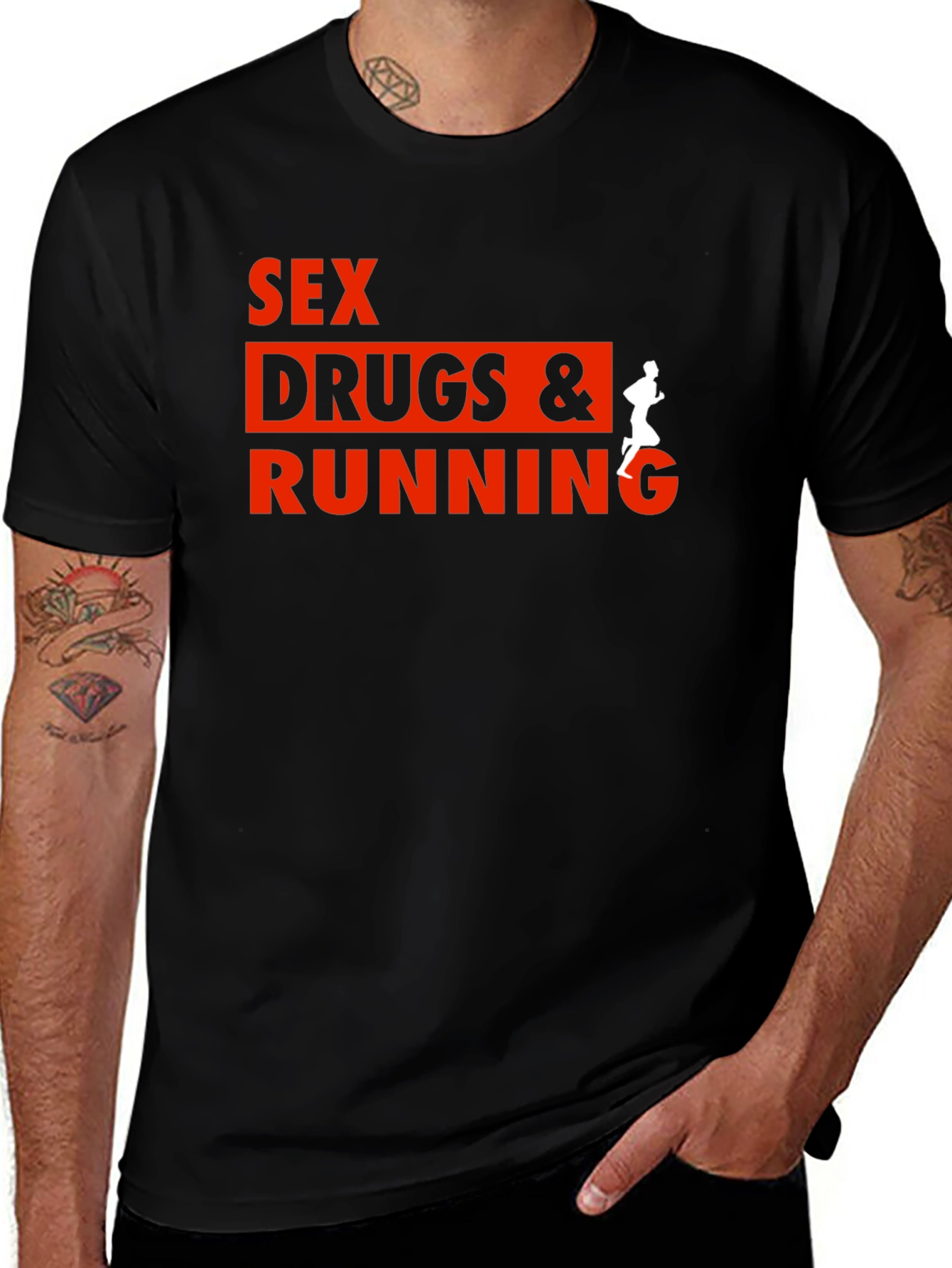 Sex Drugs & Running Graphic T-Shirt
