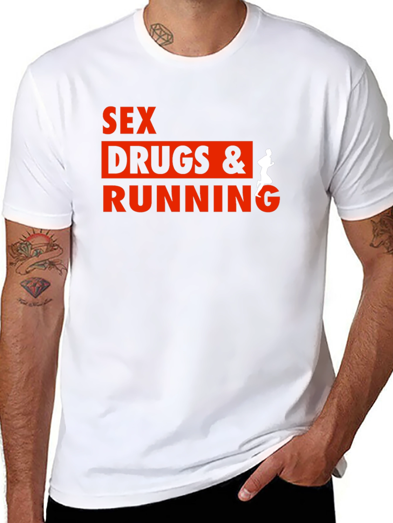 Sex Drugs & Running Graphic T-Shirt