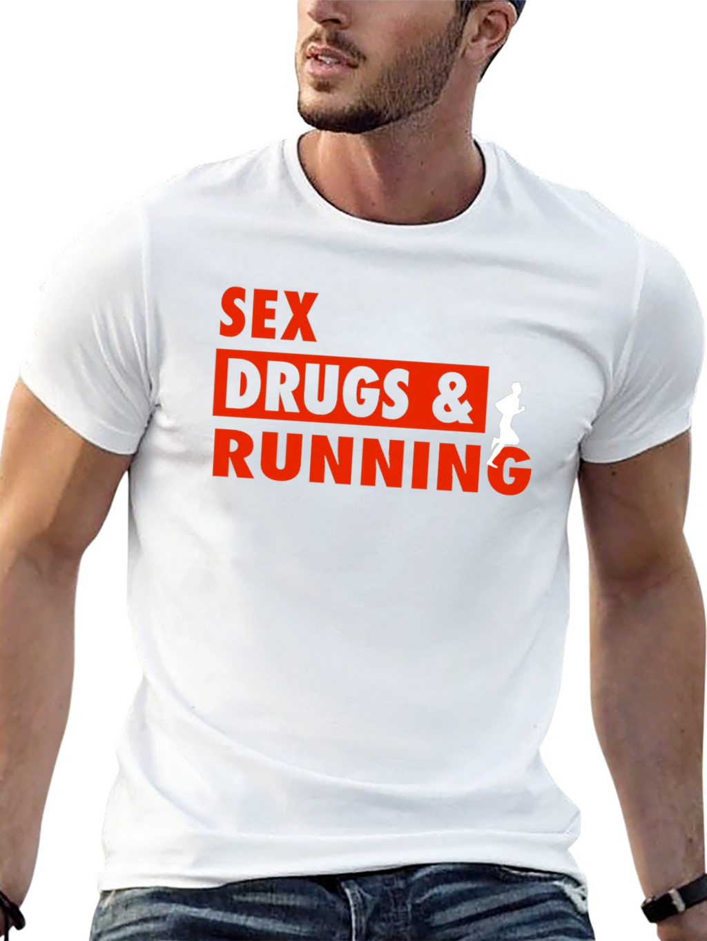 Sex Drugs & Running Graphic T-Shirt