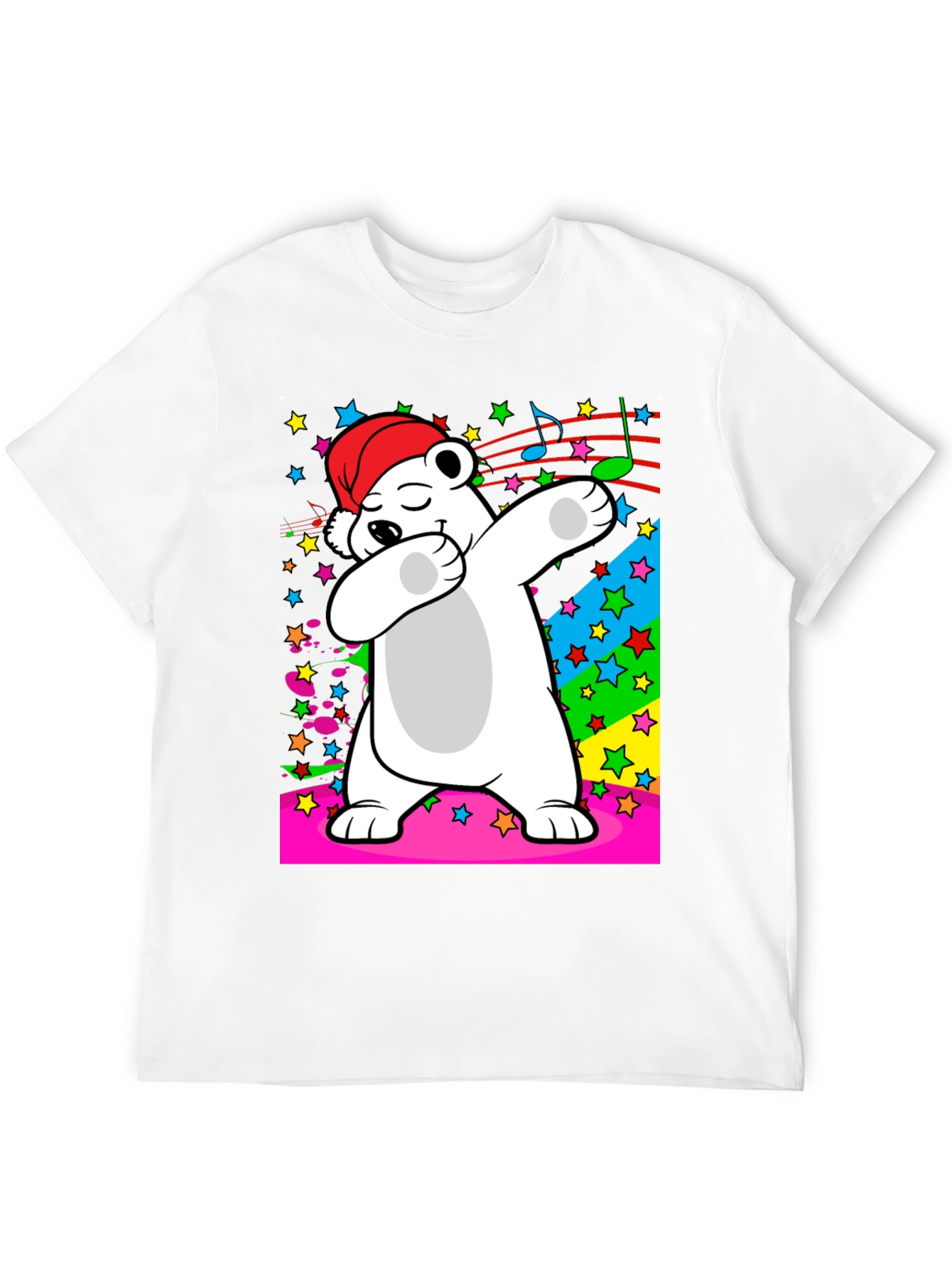 Dabbing Polar Bear T-Shirt - Fun Graphic Tee