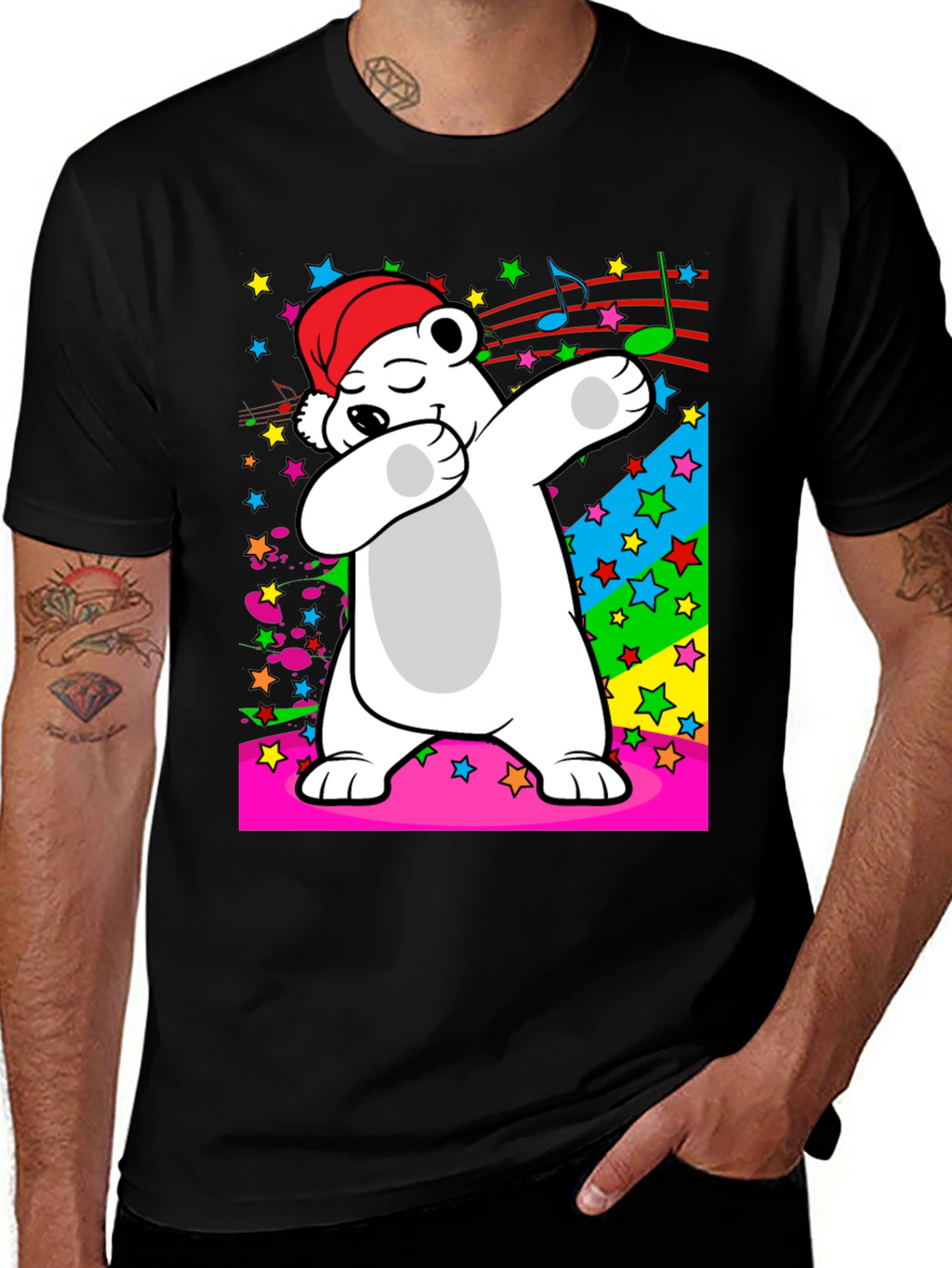 Dabbing Polar Bear T-Shirt - Fun Graphic Tee