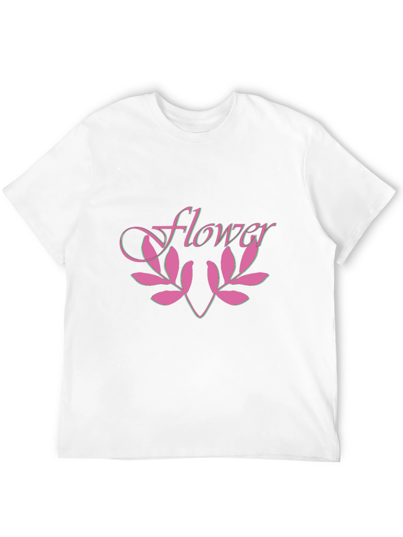 Flower Graphic Black T-Shirt
