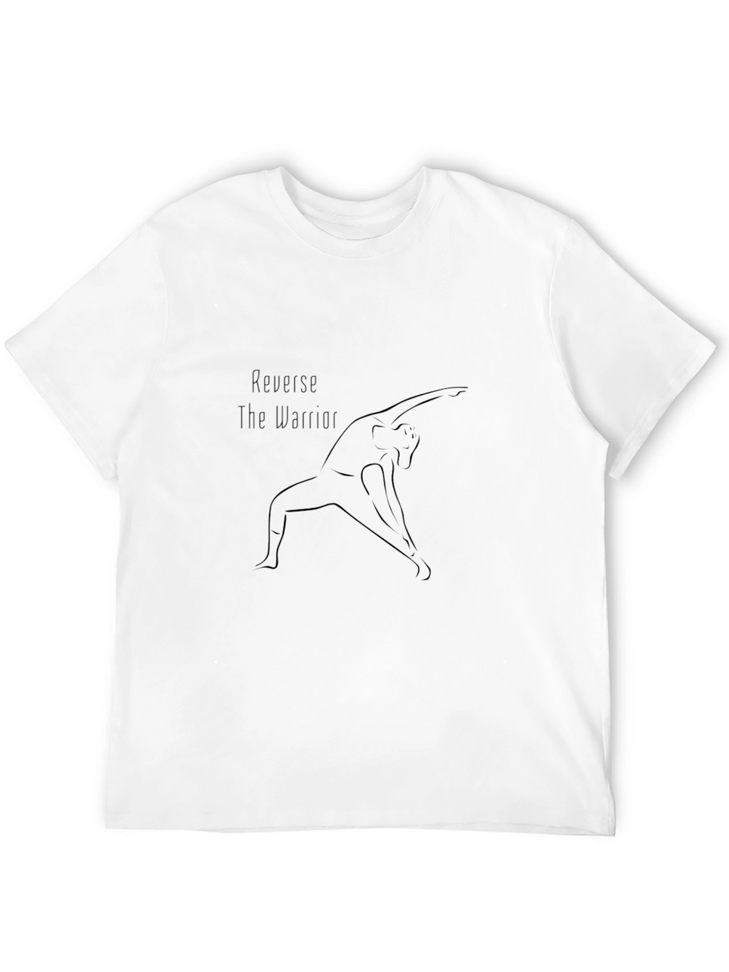 Yoga Pose Graphic Black T-Shirt