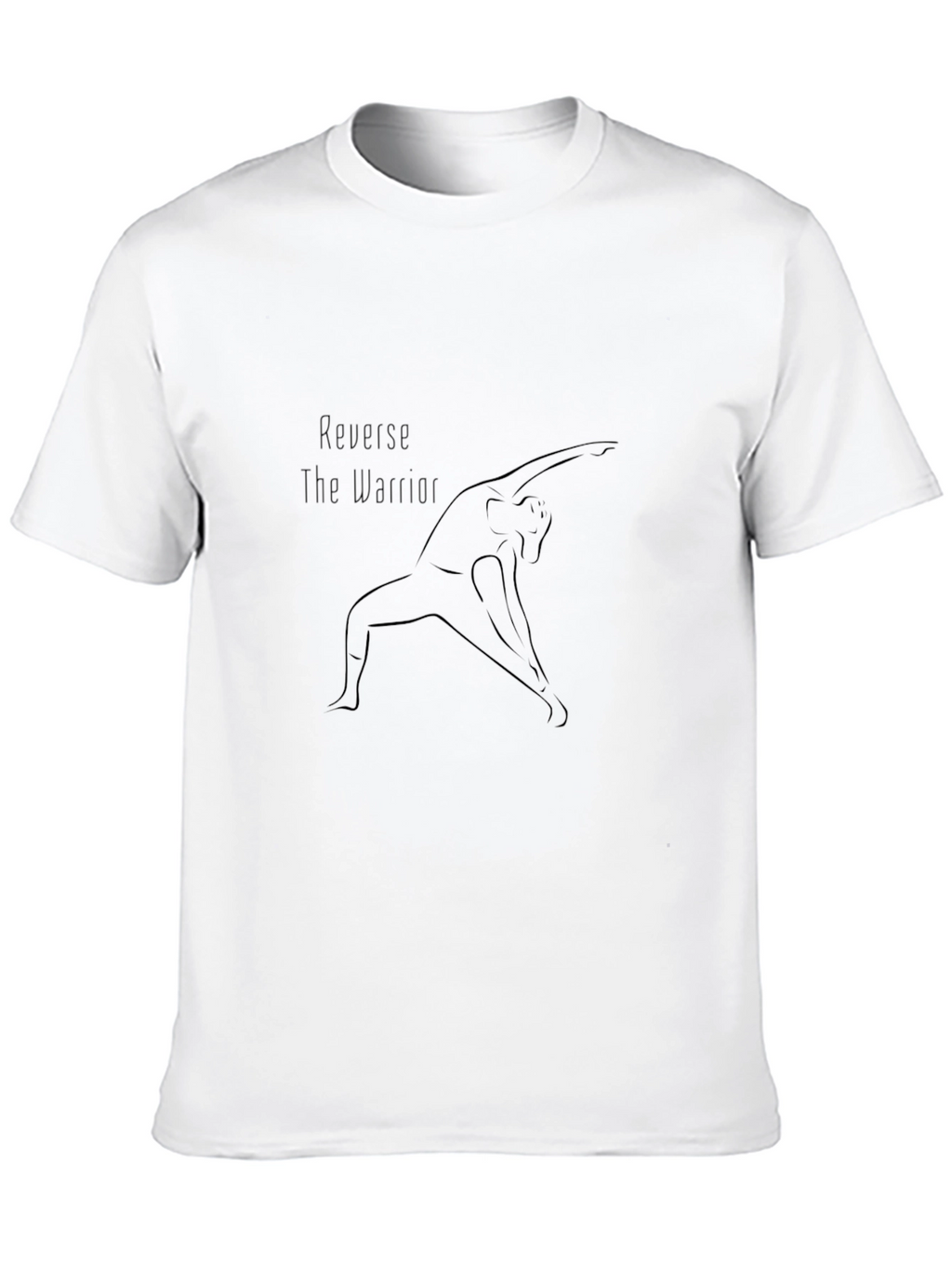 Yoga Pose Graphic Black T-Shirt