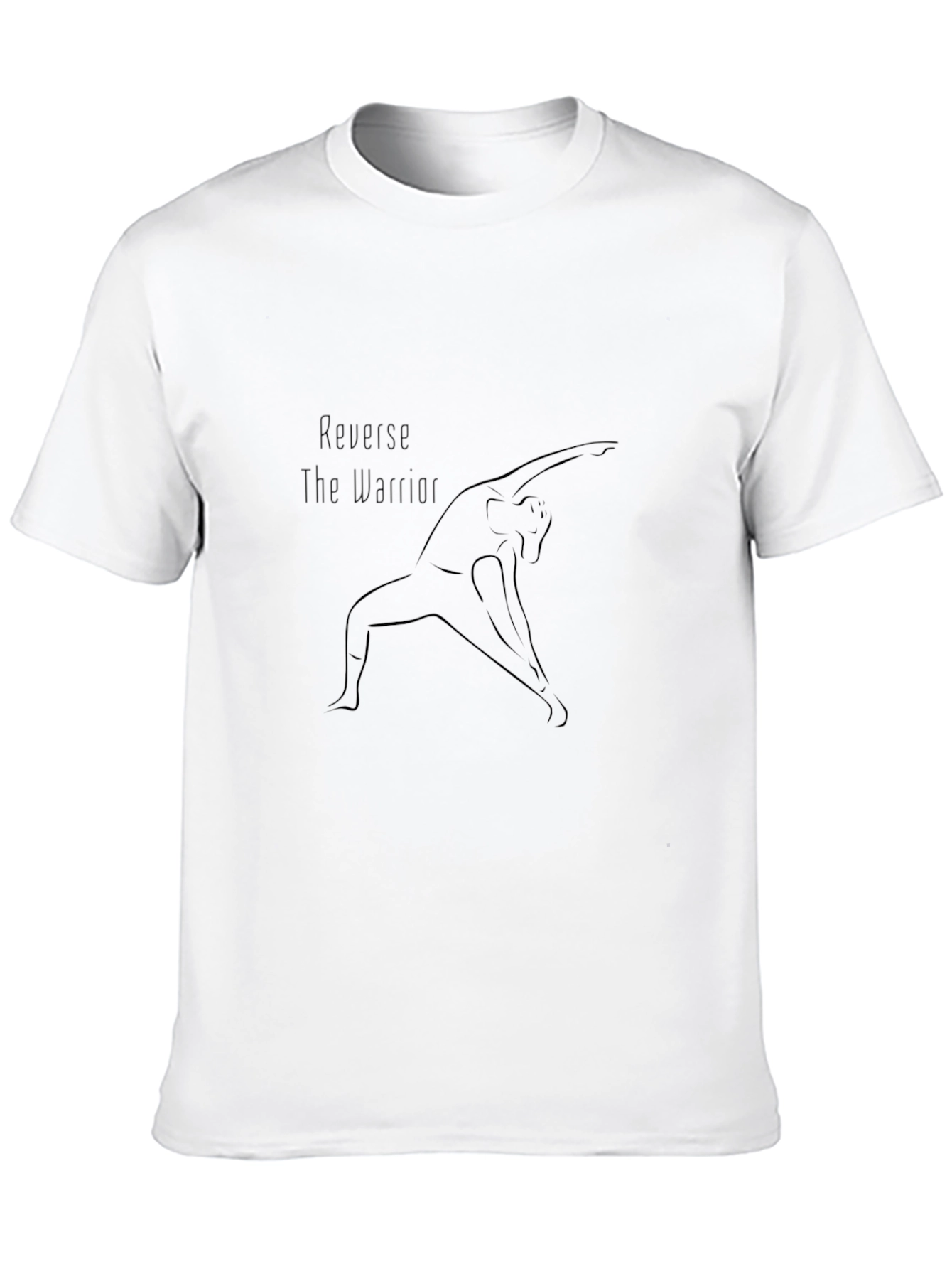 Yoga Pose Graphic Black T-Shirt