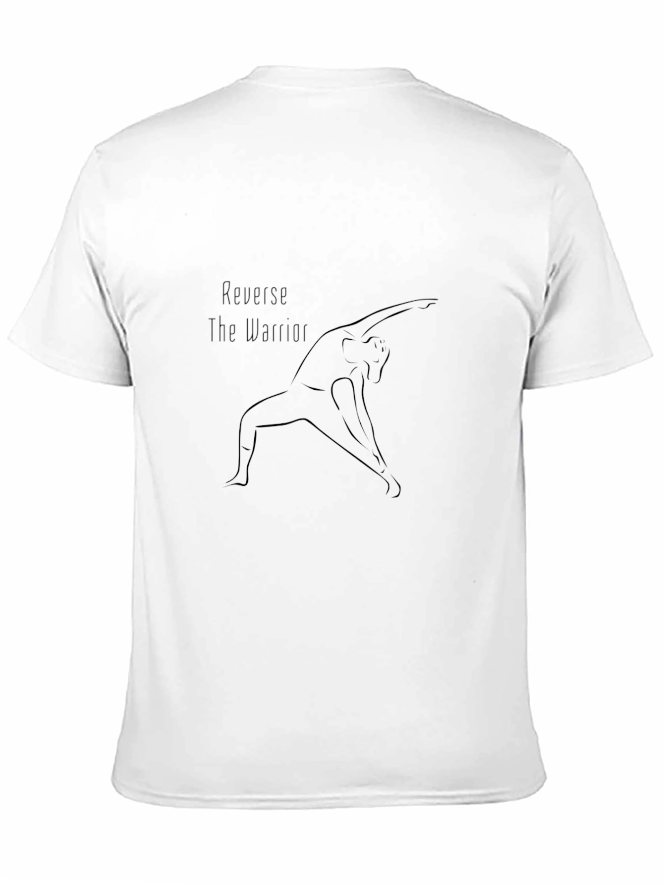 Yoga Pose Graphic Black T-Shirt