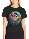 Tropical Flamingo Graphic Tee