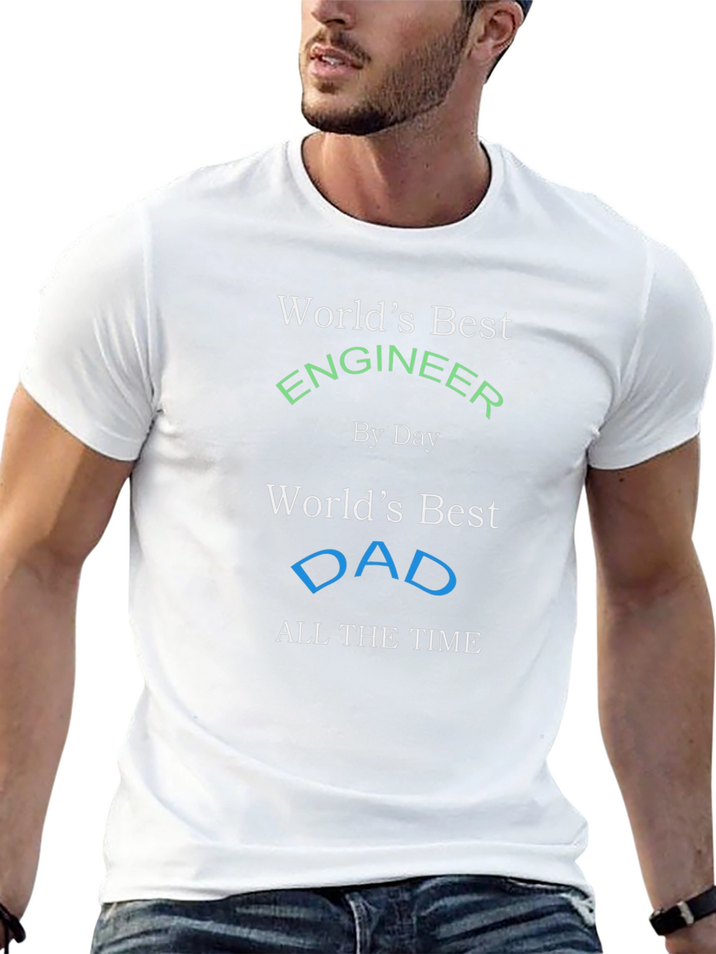 Worlds Best Engineer Dad T-Shirt