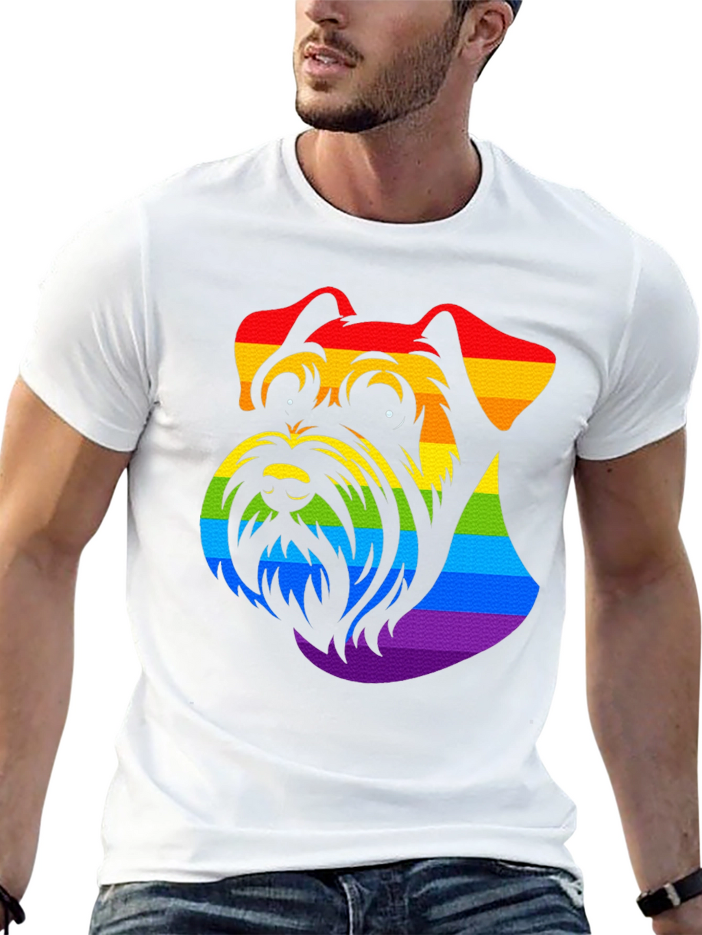 Rainbow Schnauzer Pride T-Shirt
