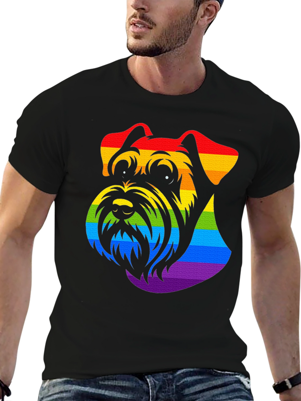Rainbow Schnauzer Pride T-Shirt