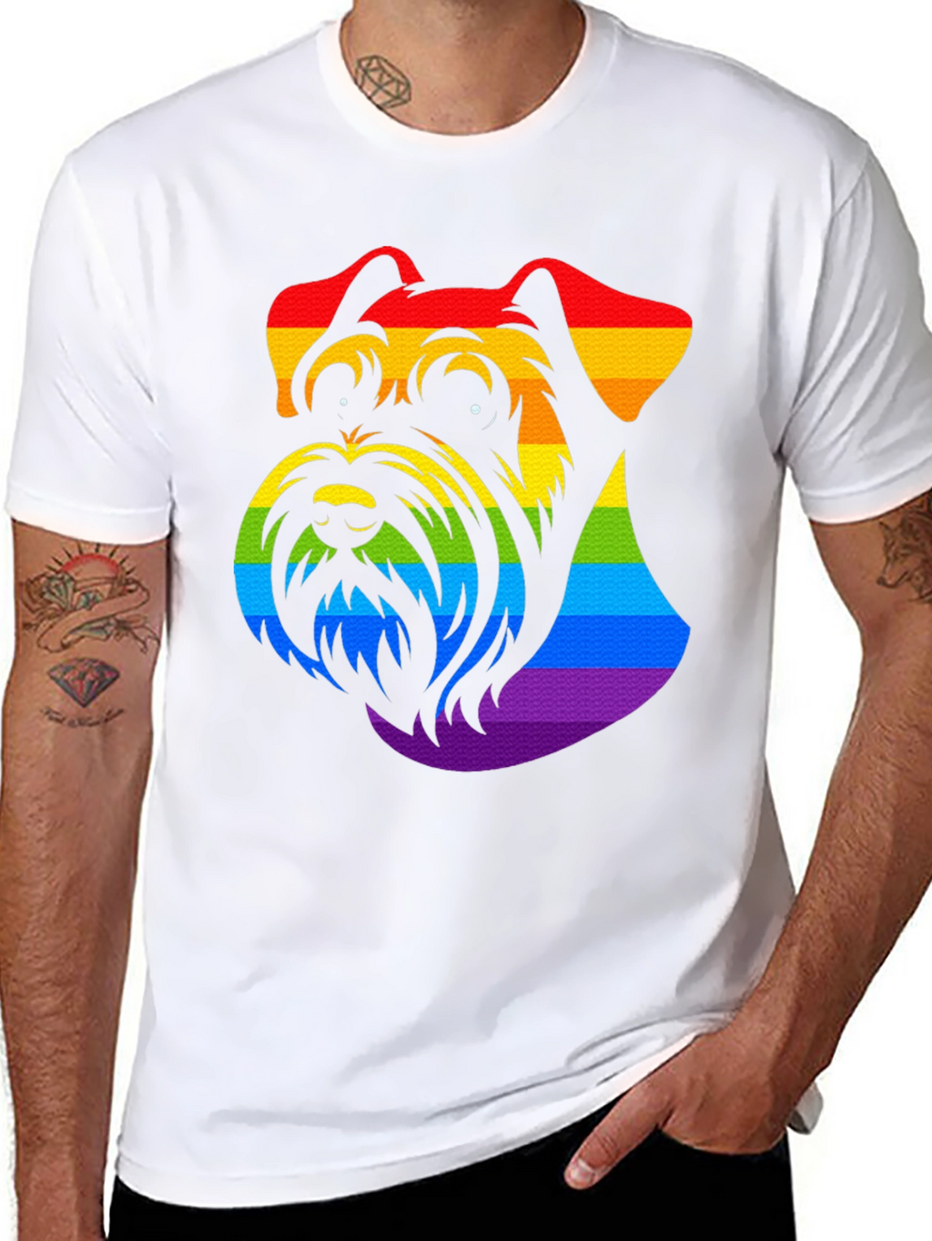 Rainbow Schnauzer Pride T-Shirt