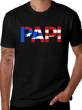 Puerto Rican Flag PAPI T-Shirt - Black