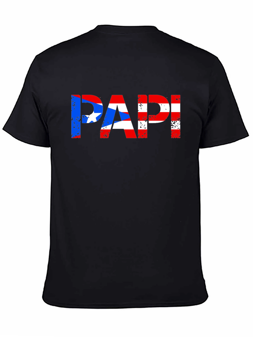 Puerto Rican Flag PAPI T-Shirt - Black