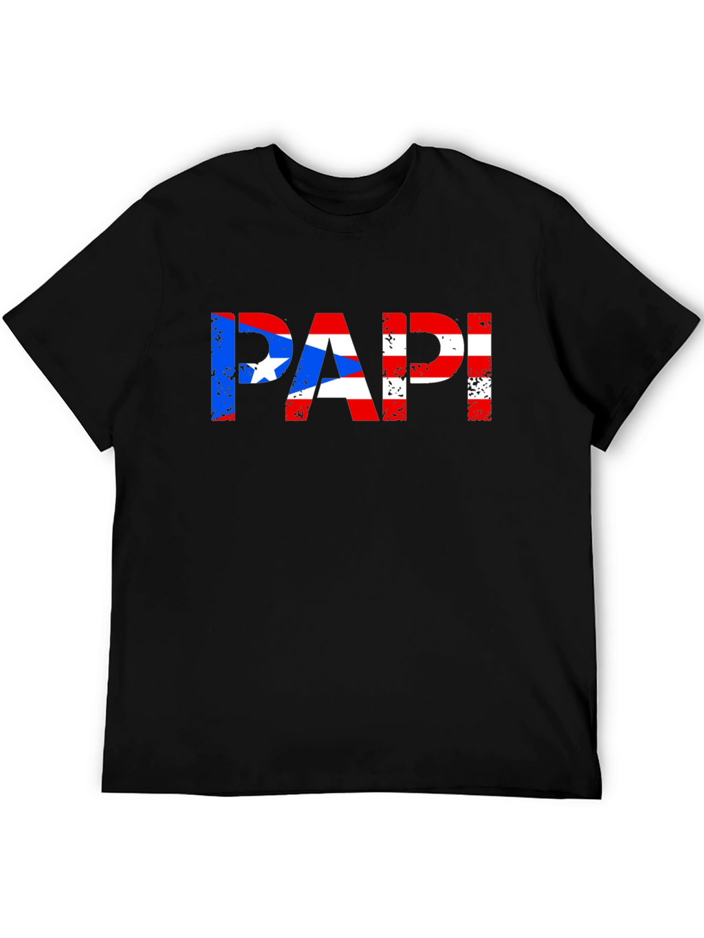 Puerto Rican Flag PAPI T-Shirt - Black