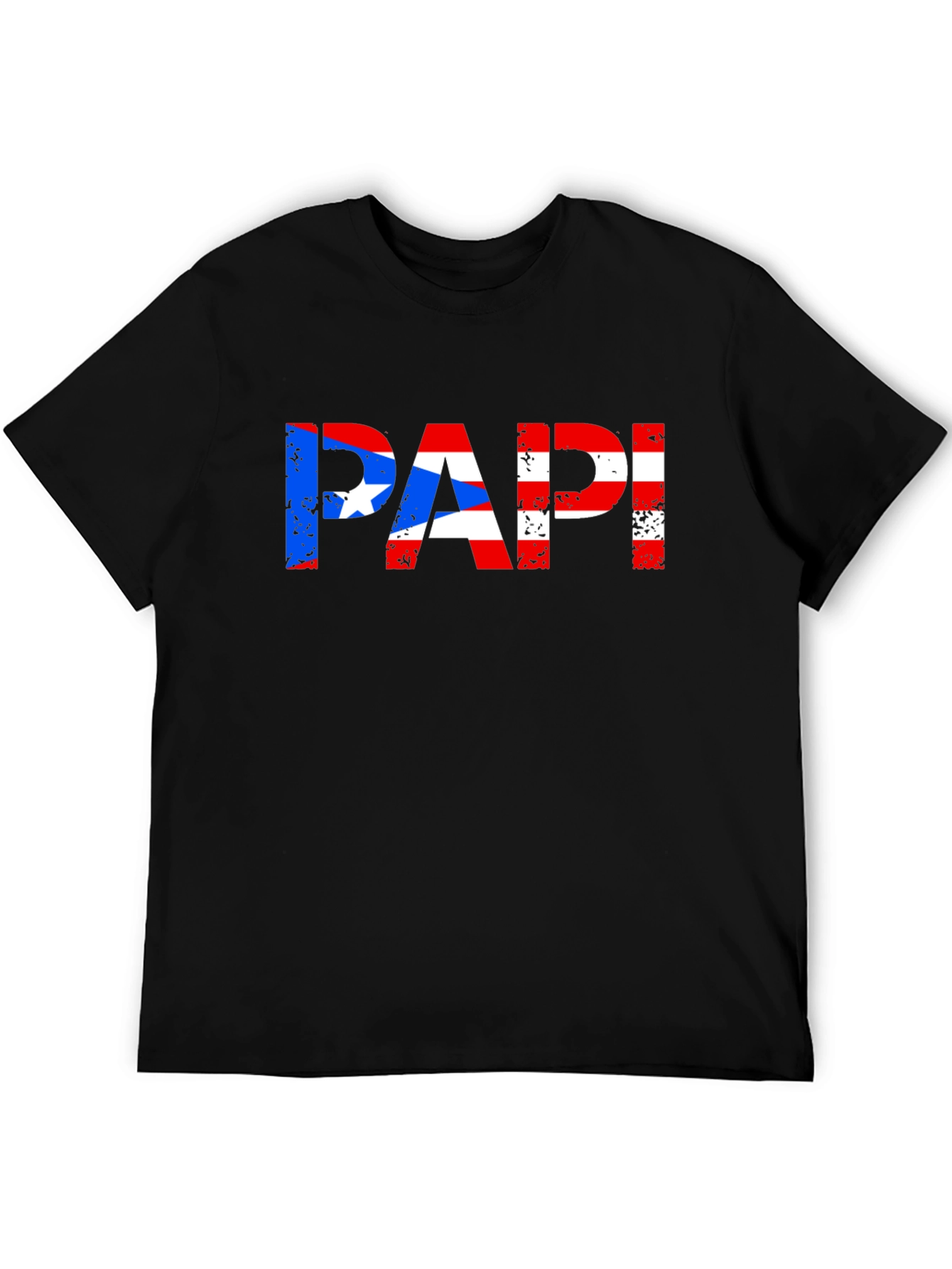 Puerto Rican Flag PAPI T-Shirt - Black
