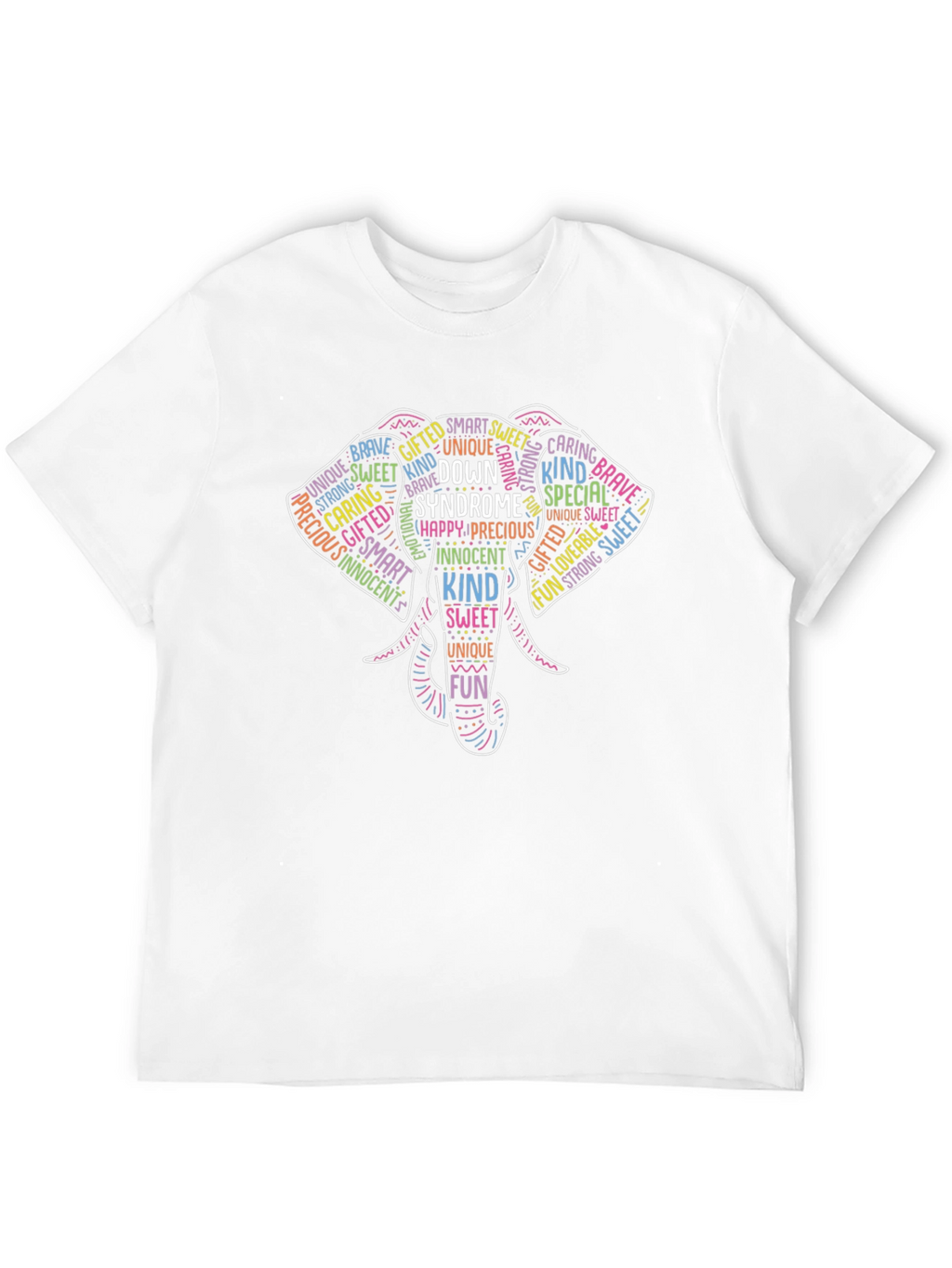 Down Syndrome Awareness T-Shirt - Elephant Design