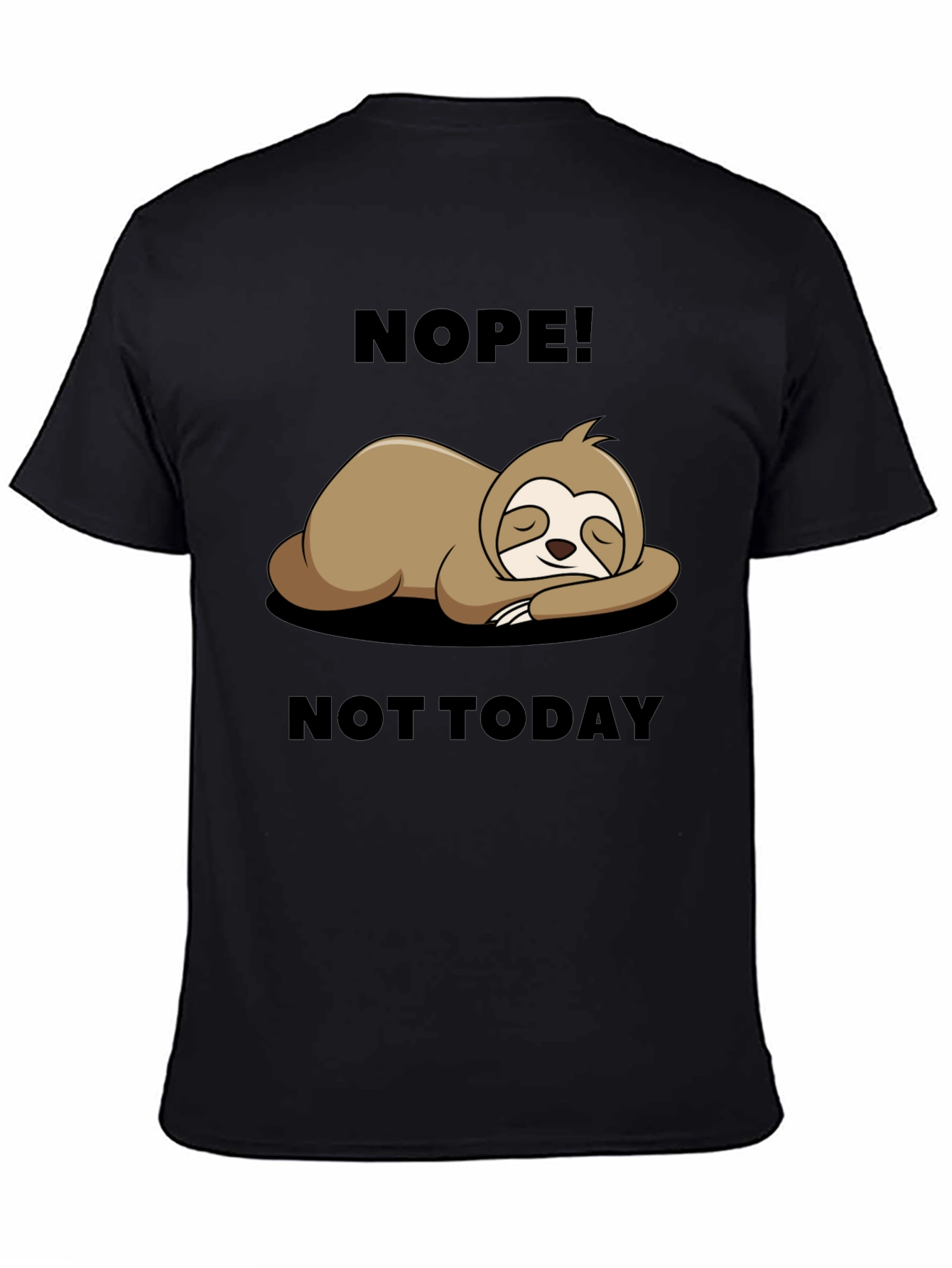 Nope Not Today Sloth Graphic Tee - Relaxed Fit