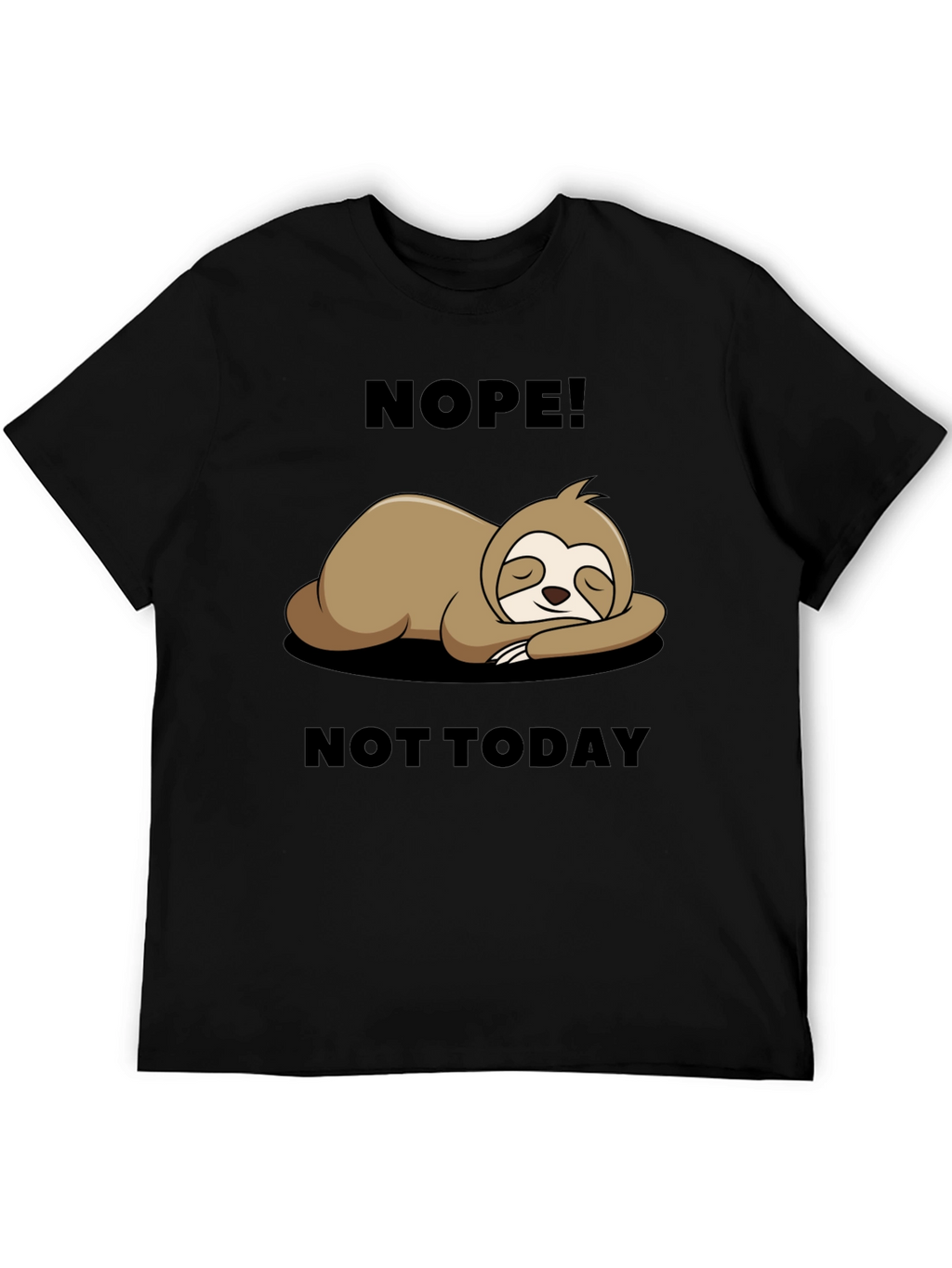 Nope Not Today Sloth Graphic Tee - Relaxed Fit