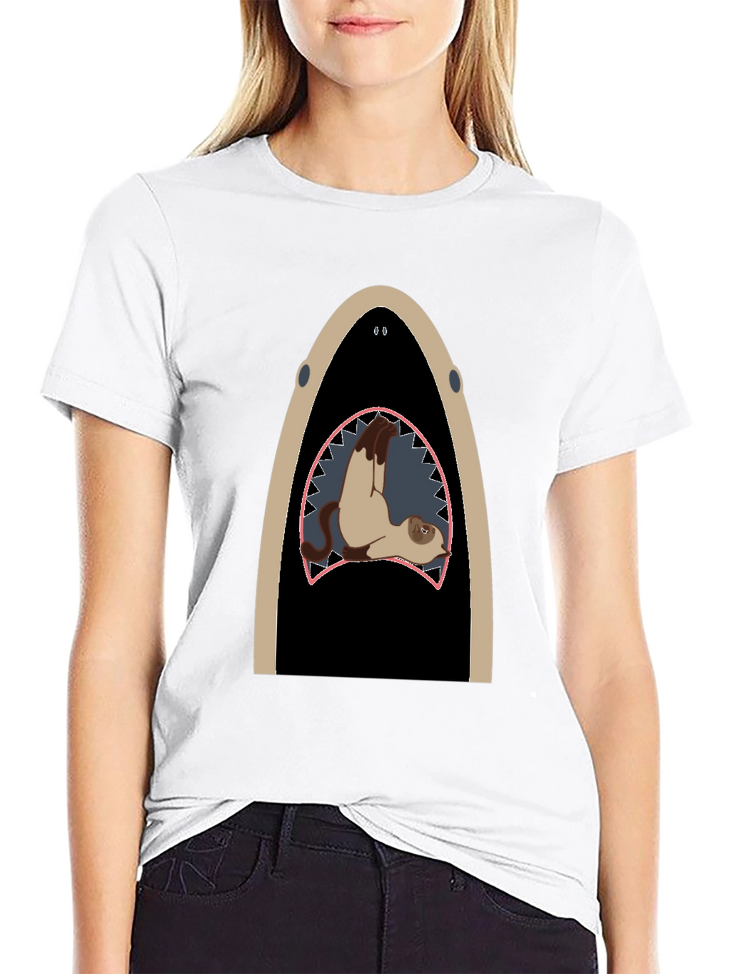 Shark Ferret T-Shirt: Unique Animal Graphic Tee
