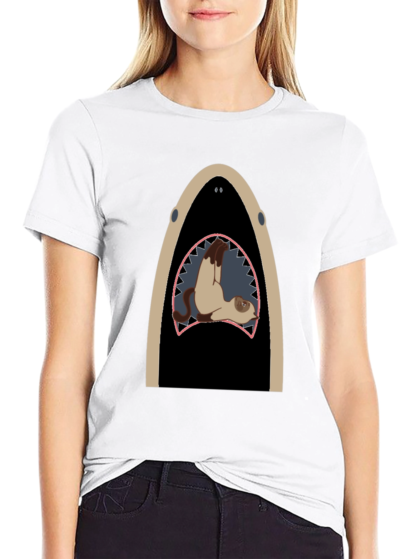Shark Ferret T-Shirt: Unique Animal Graphic Tee